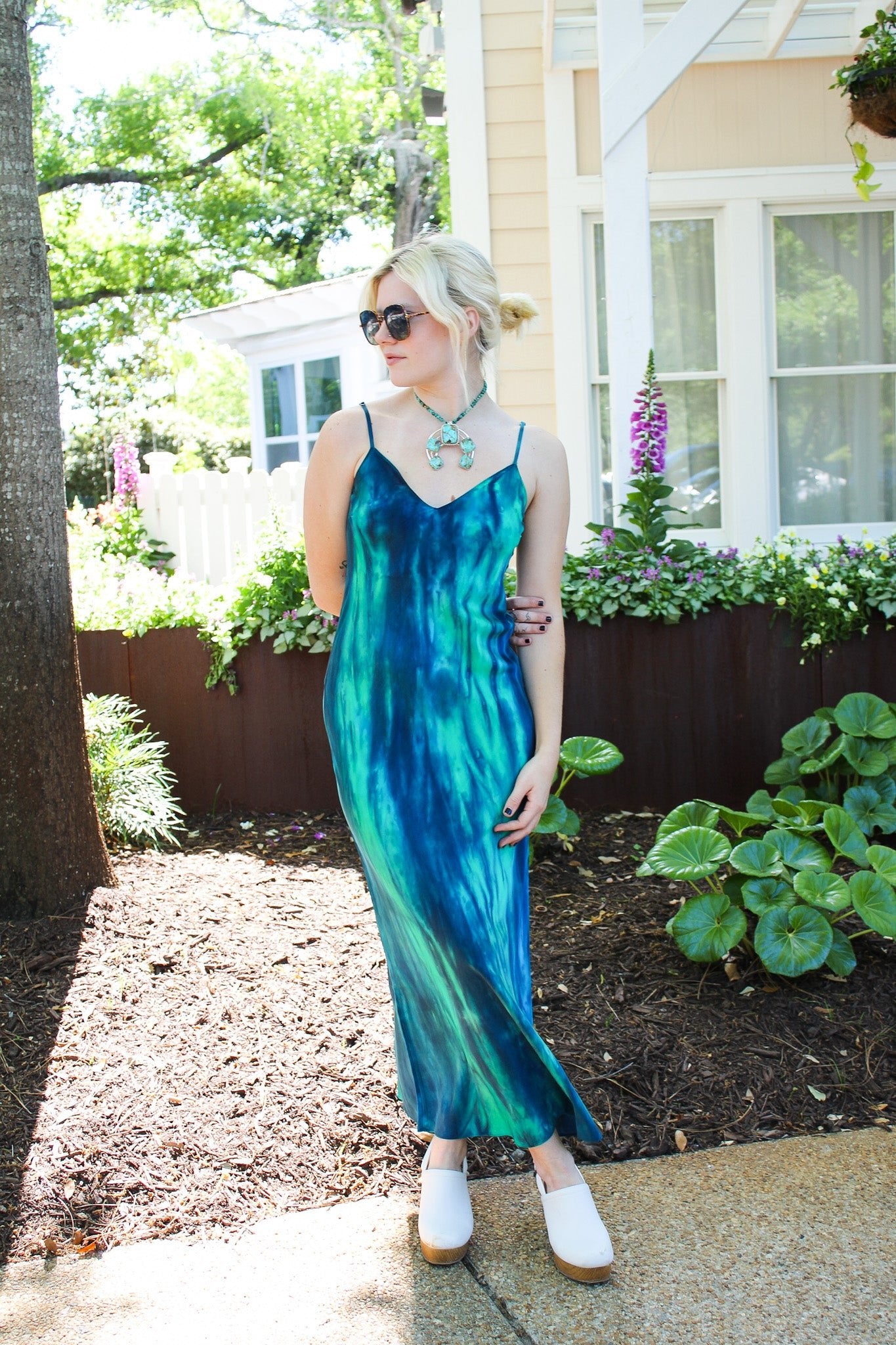 Slip Dress Midi Side Slit - CapriMichelle JonasDresses