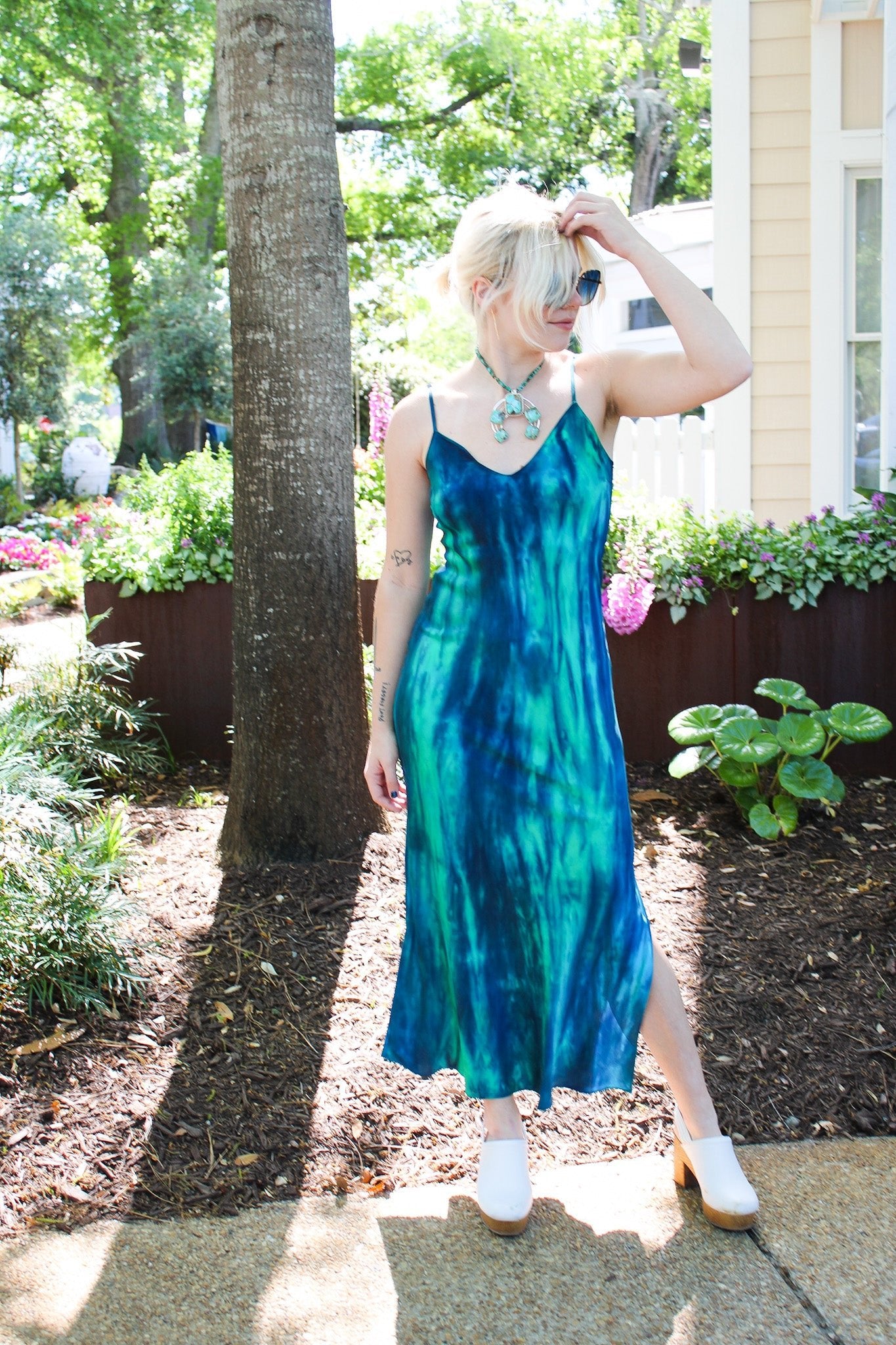 Slip Dress Midi Side Slit - CapriMichelle JonasDresses