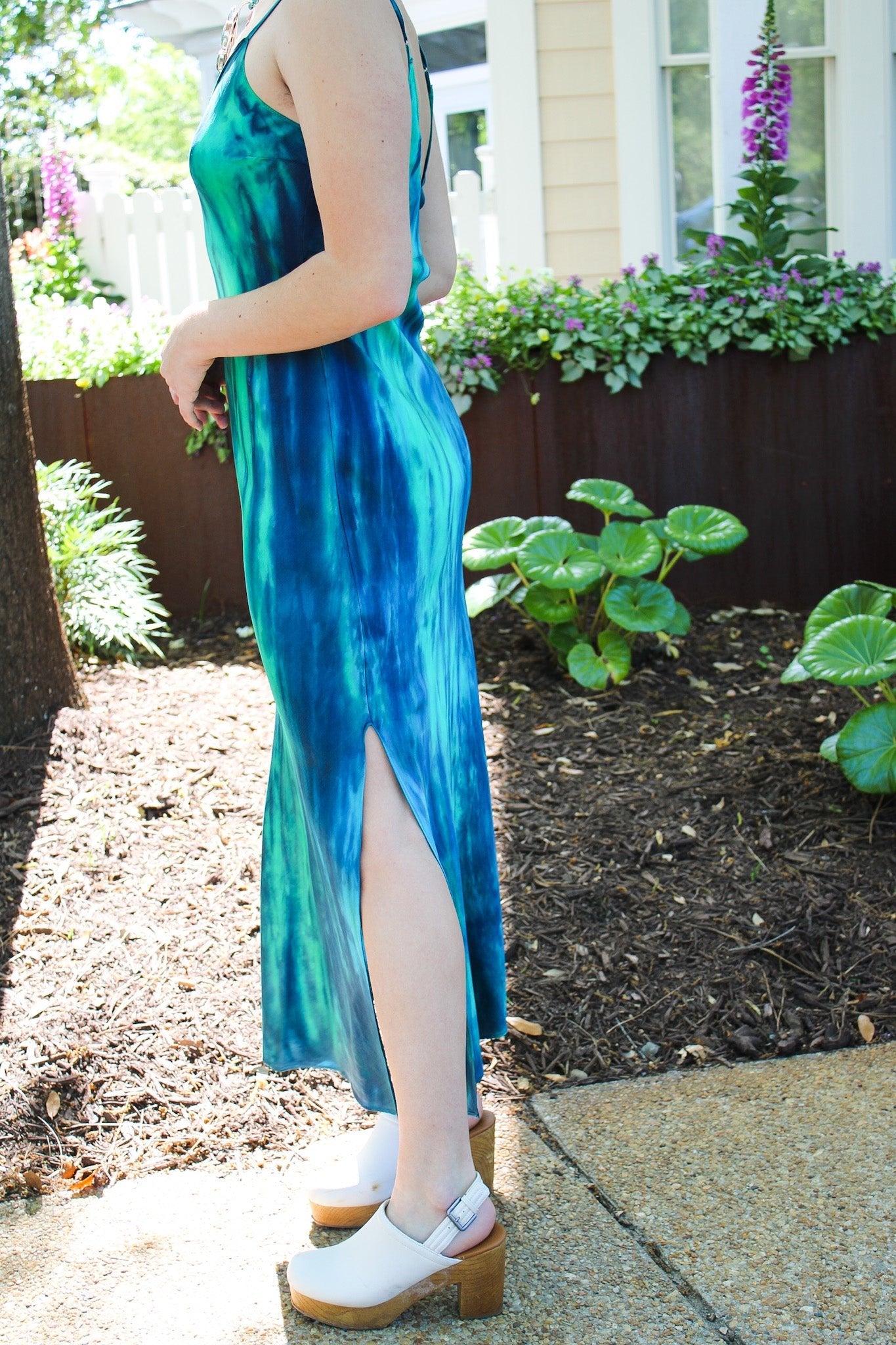 Slip Dress Midi Side Slit - CapriMichelle JonasDresses