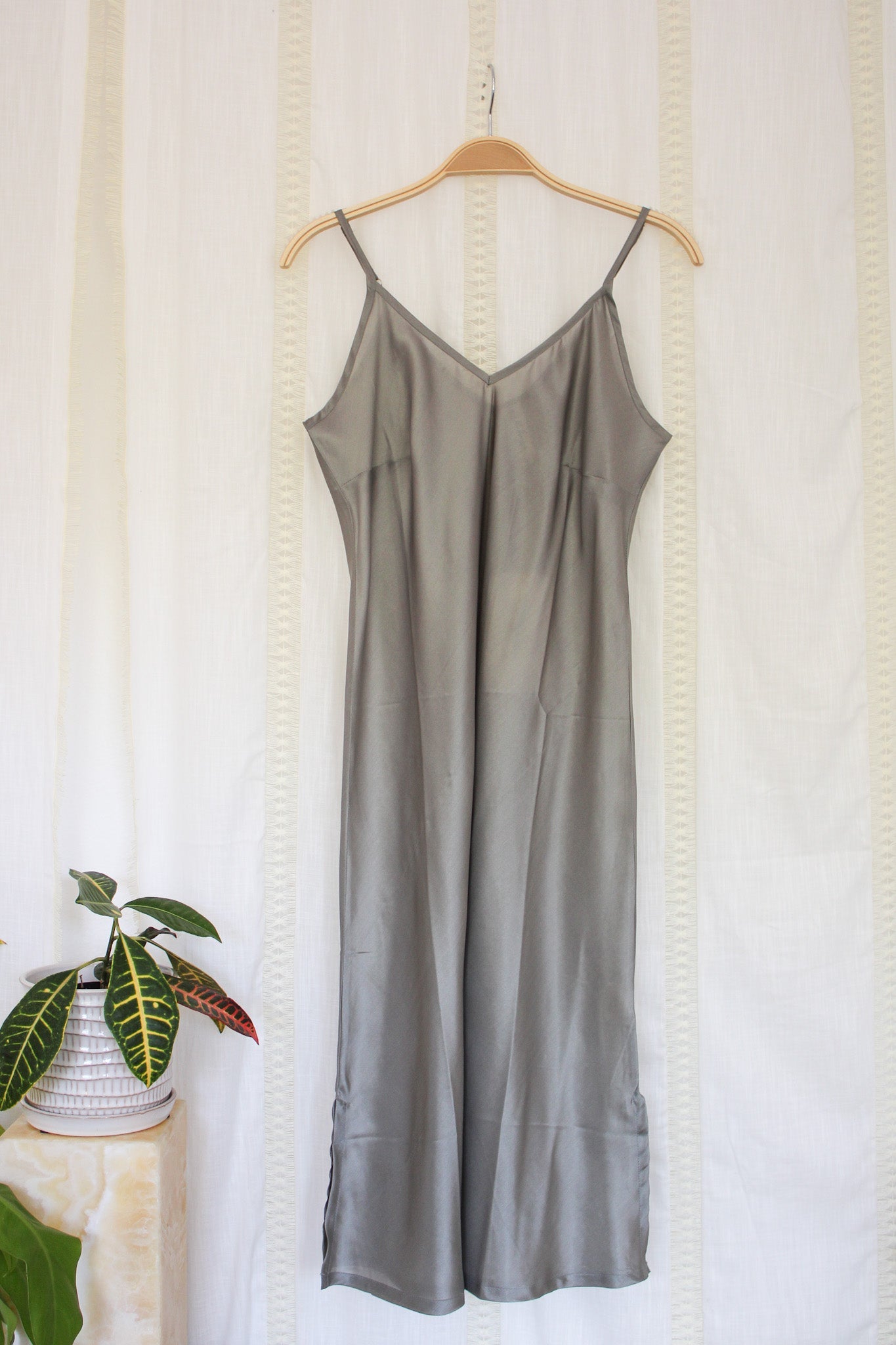 Slip Dress- Steel GreyNeemSlip