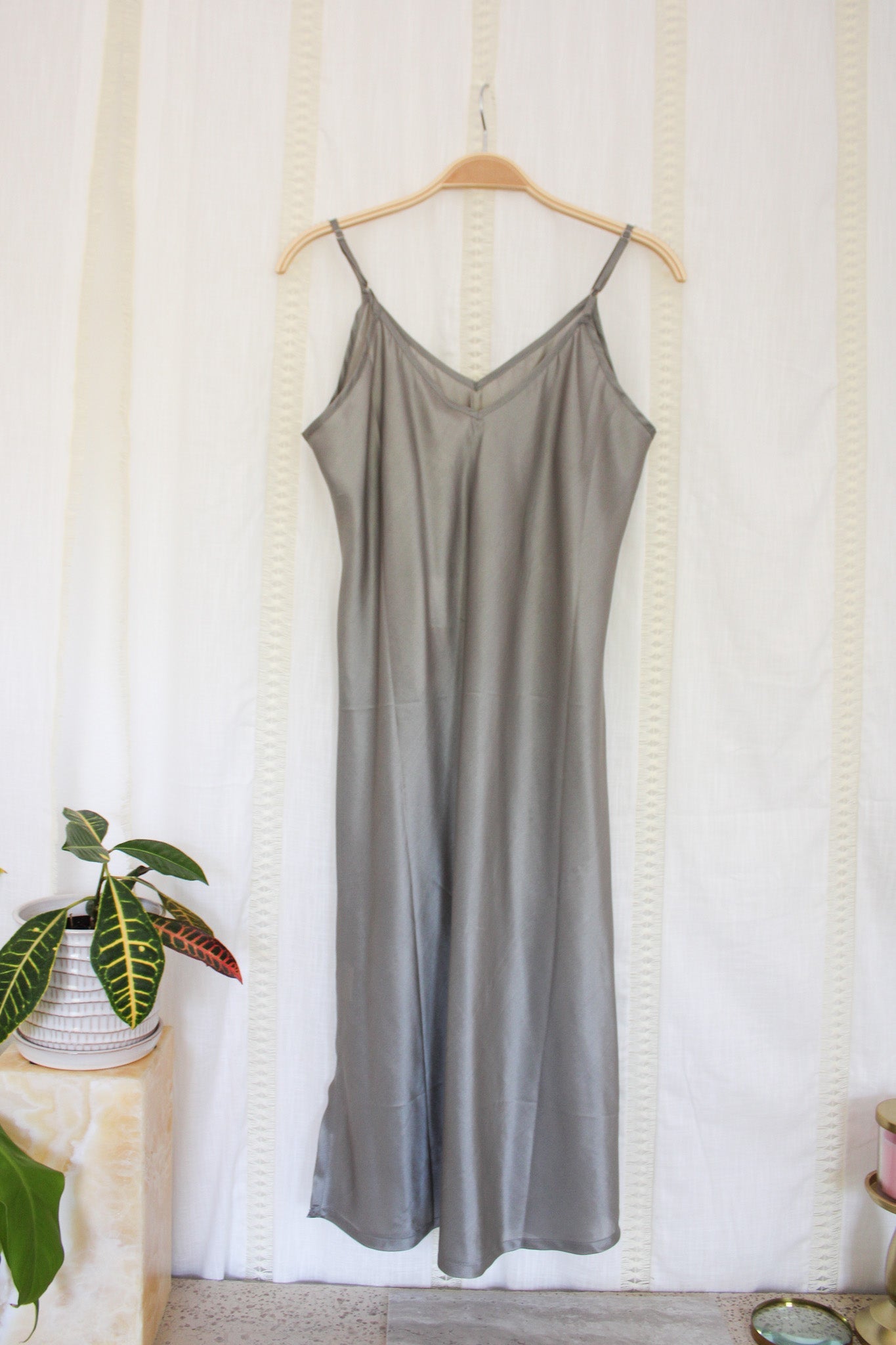 Slip Dress- Steel GreyNeemSlip