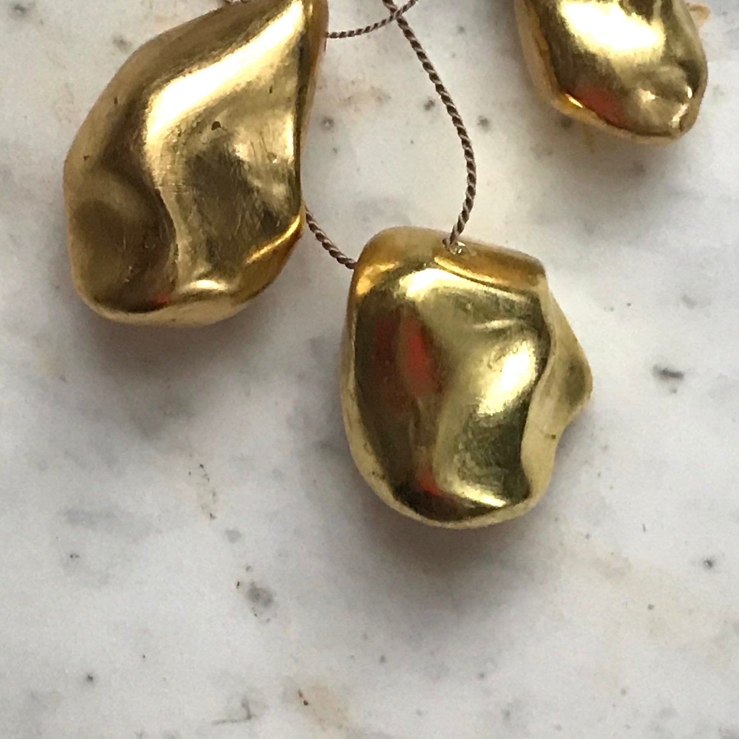 Small 23kt Sculptural NecklaceCarol LeskanicNecklace