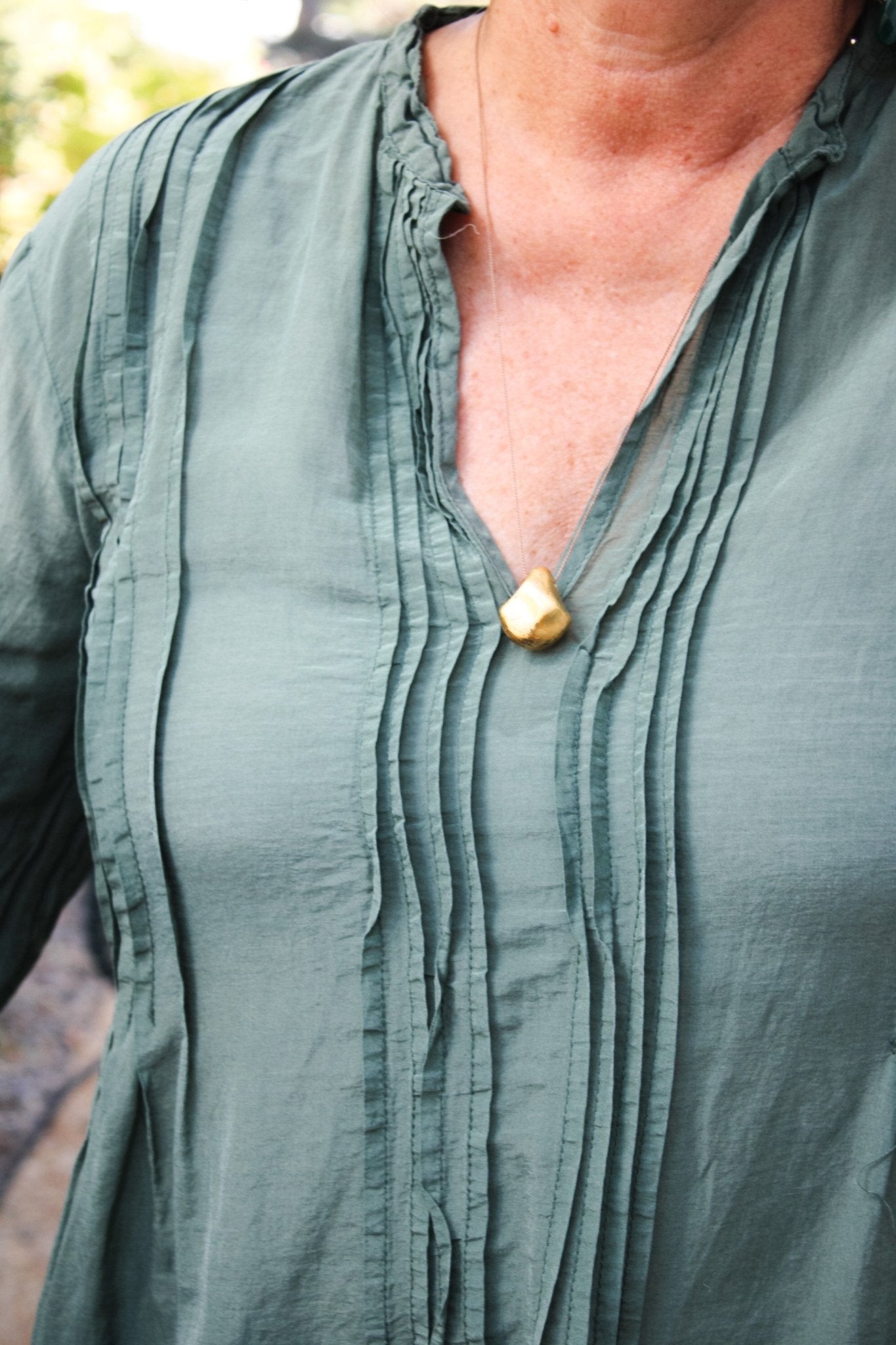 Small 23kt Sculptural NecklaceCarol LeskanicNecklace