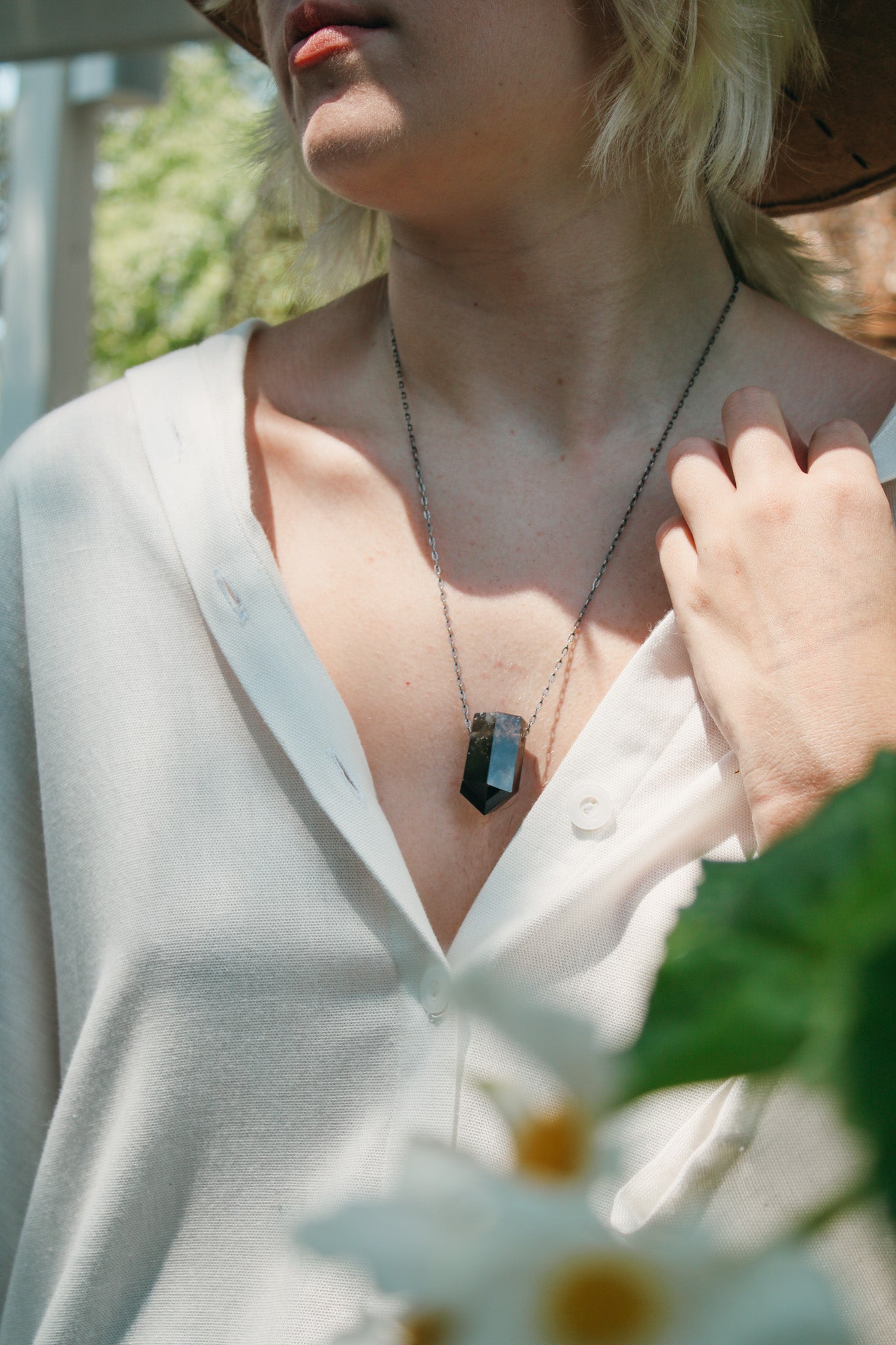 Smokey Quartz Power Crystal NecklaceJoseph BrooksNecklaces