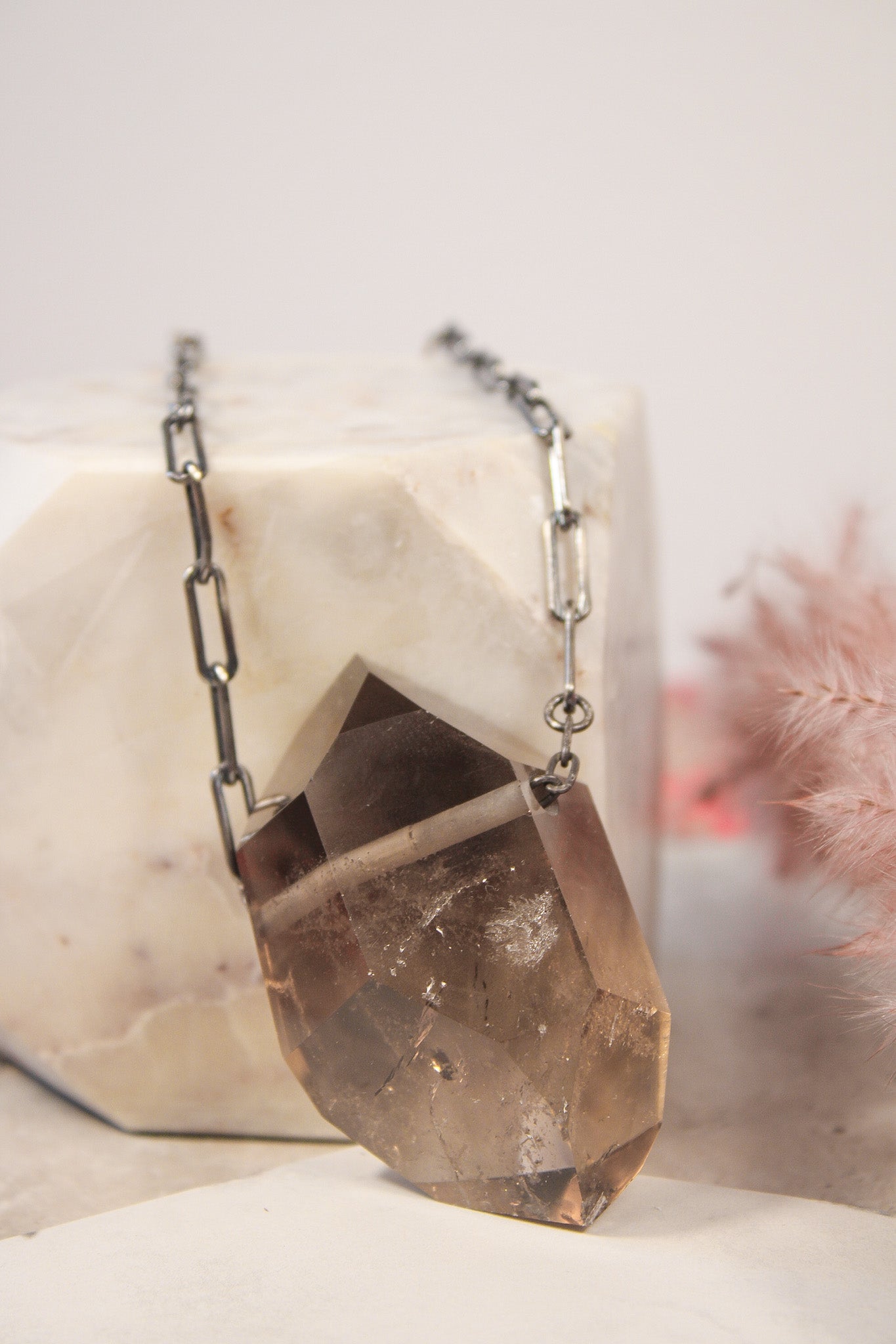 Smoky Quartz Mega Moss Crystal NecklaceJoseph BrooksNecklace