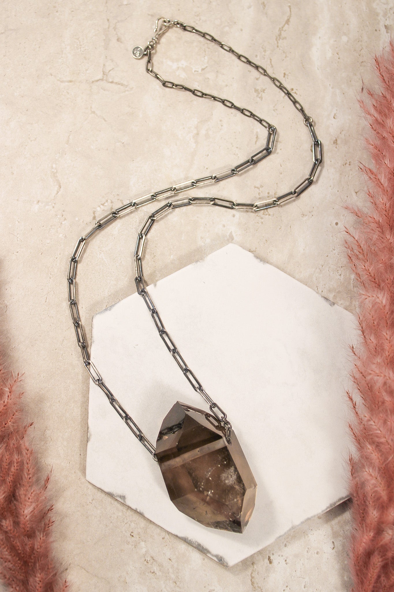 Smoky Quartz Mega Moss Crystal NecklaceJoseph BrooksNecklace