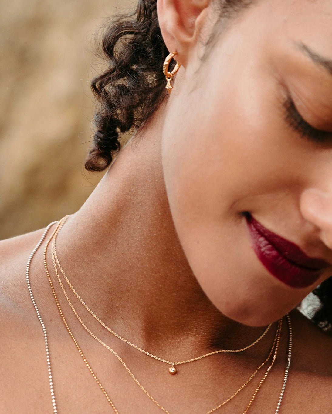 Solid Gold Diamond Necklace- Natural Diamondlacee alexandraNecklace