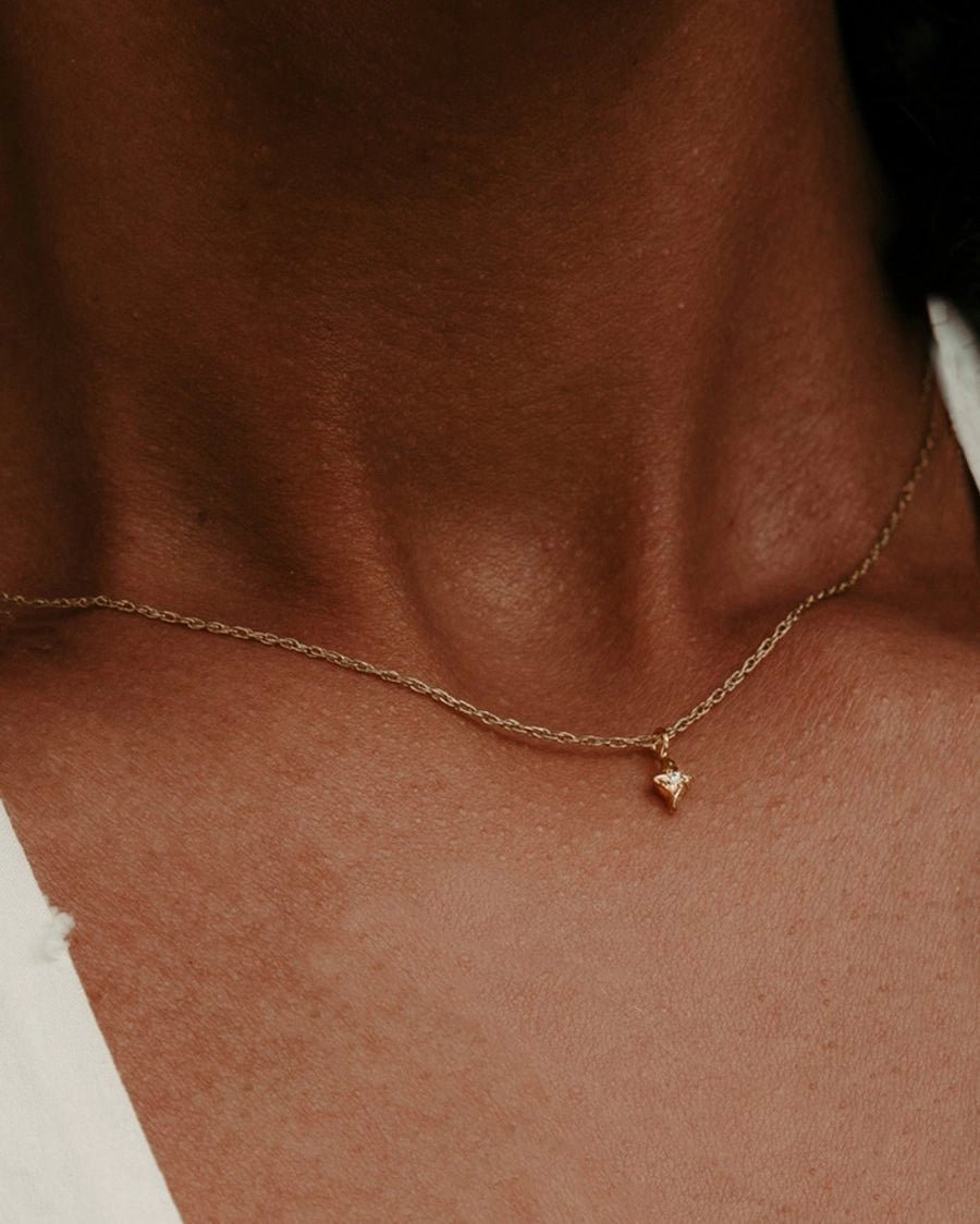 Solid Gold Diamond Necklace- North Star Diamondlacee alexandraNecklace