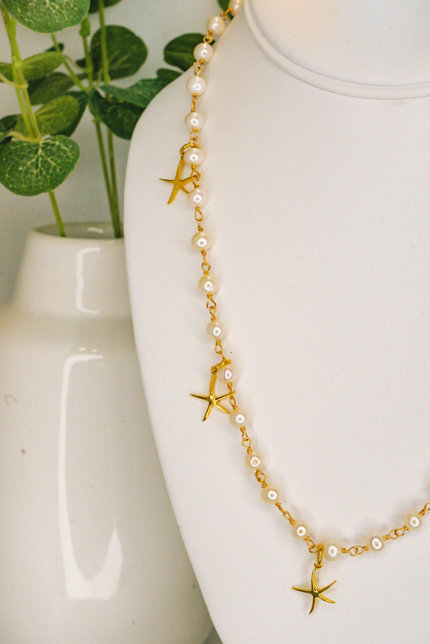 Starfish Charm Freshwater Pearl NecklaceBeth ZinkNecklace
