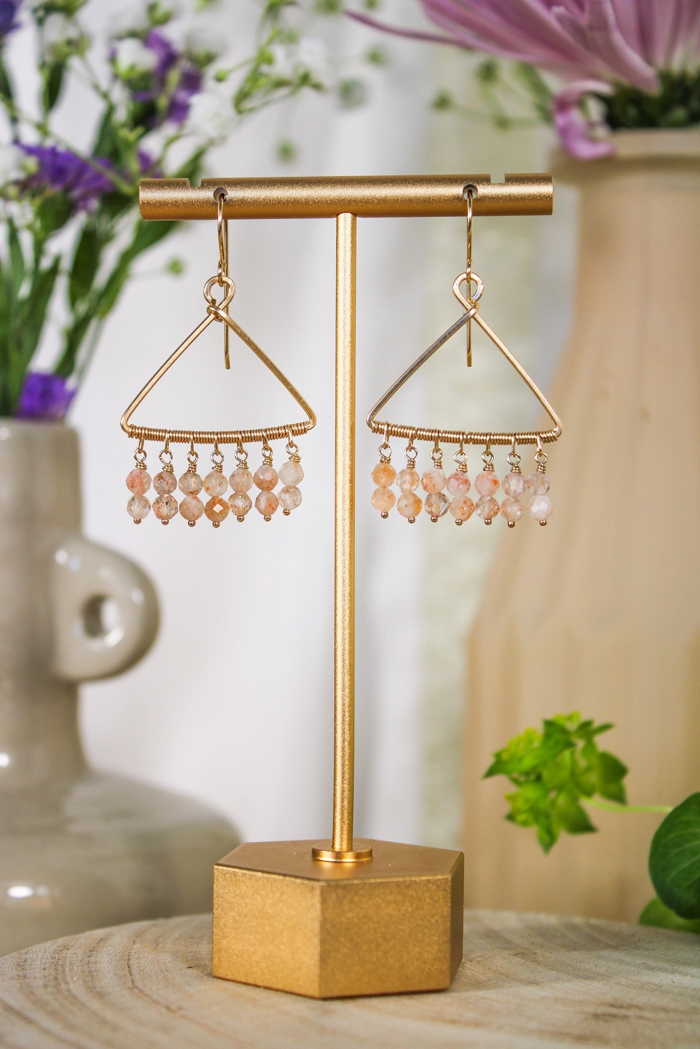 Sunstone Fringe Earrings #1400James & JezebelleEarrings