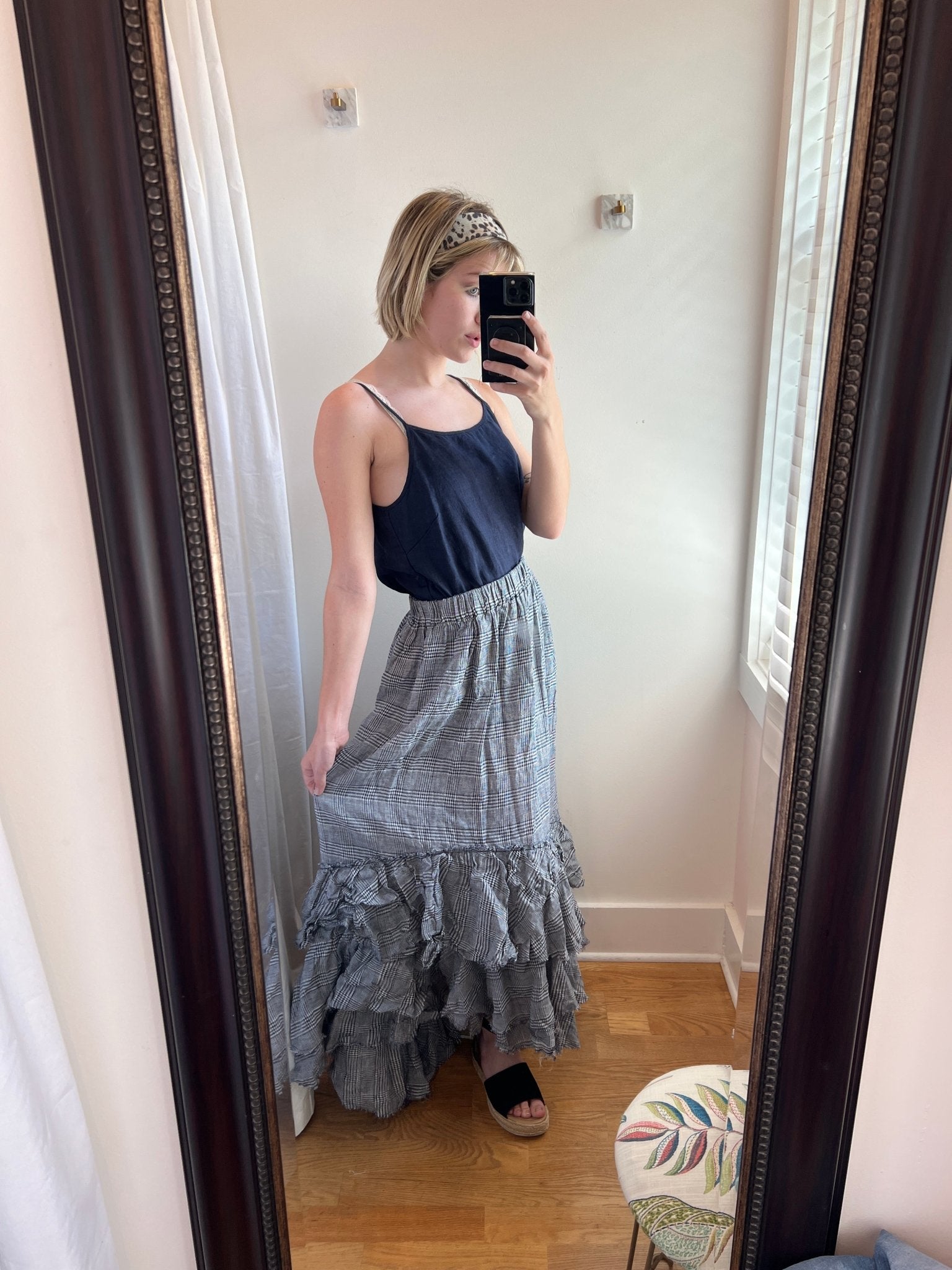 Swan Skirt- Blue GinghamAmano by Lorena LaingSkirt