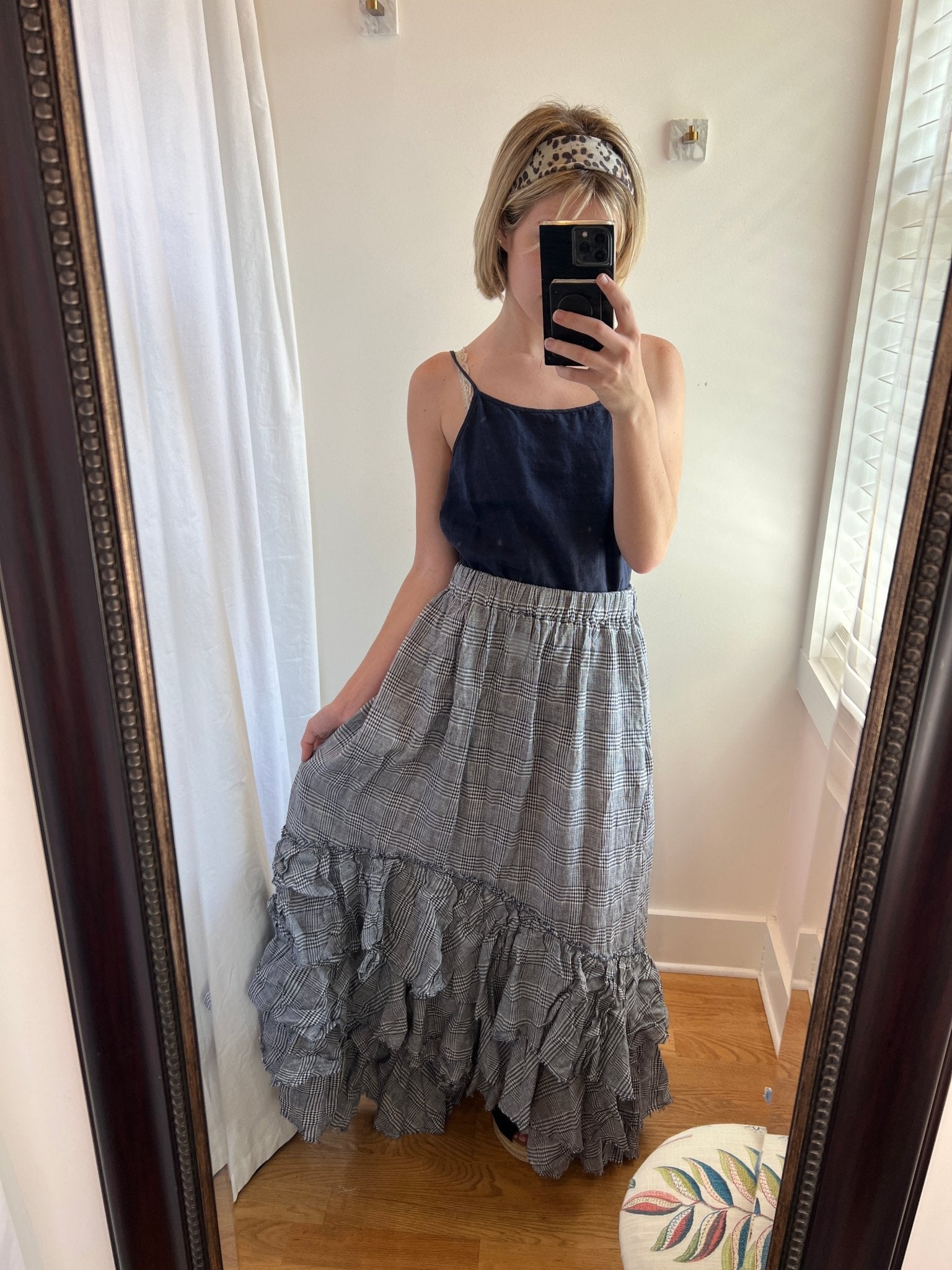 Swan Skirt- Blue GinghamAmano by Lorena LaingSkirt