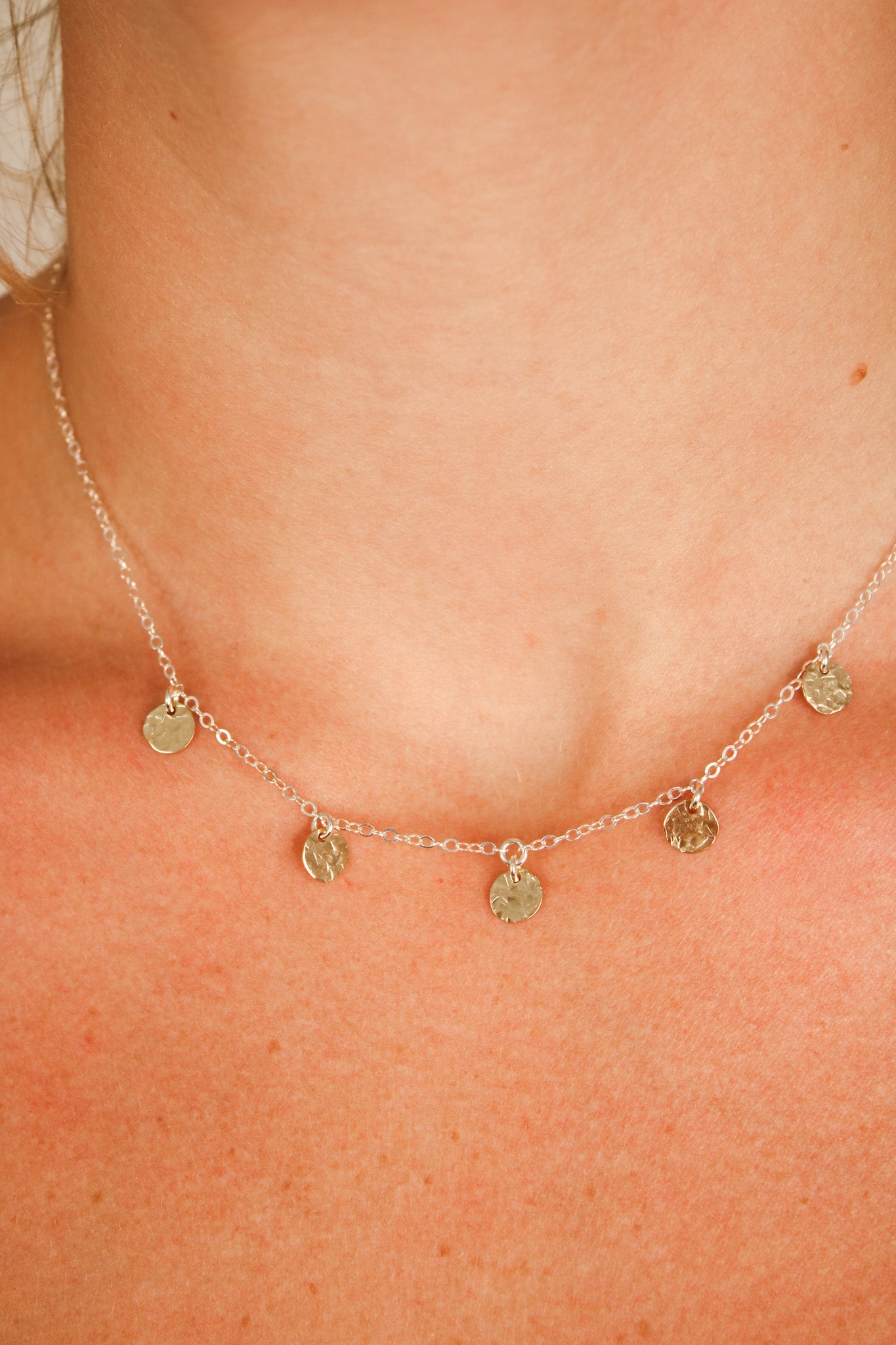 Talia Collection 5 Disc Necklace - Two-ToneKenda KistNecklace