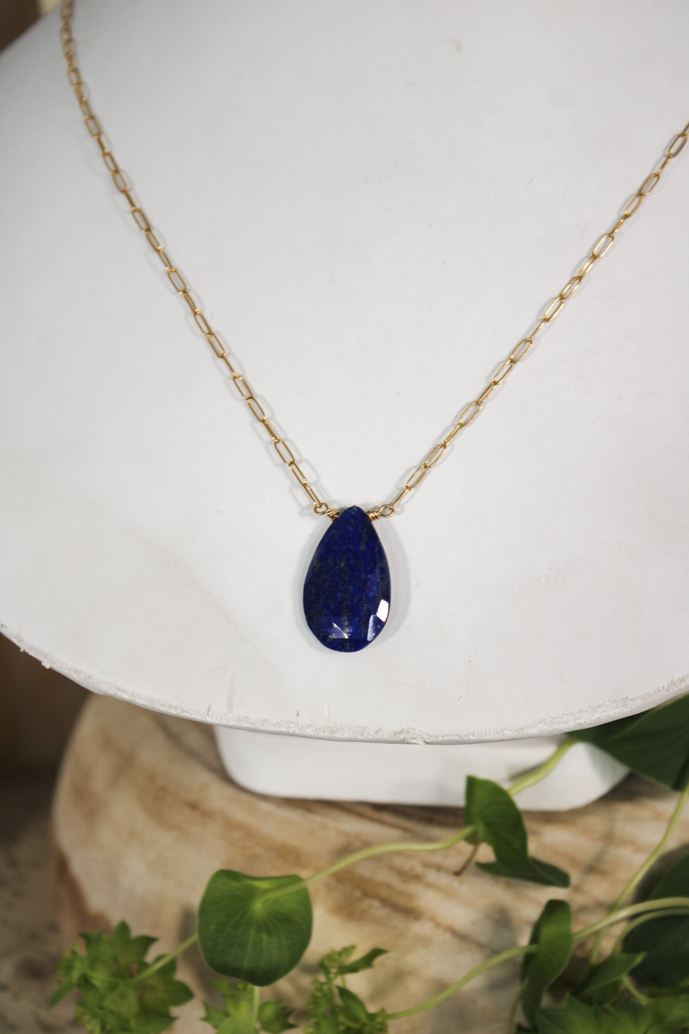 Teardrop Lapis Necklace #5057James & JezebelleNecklace