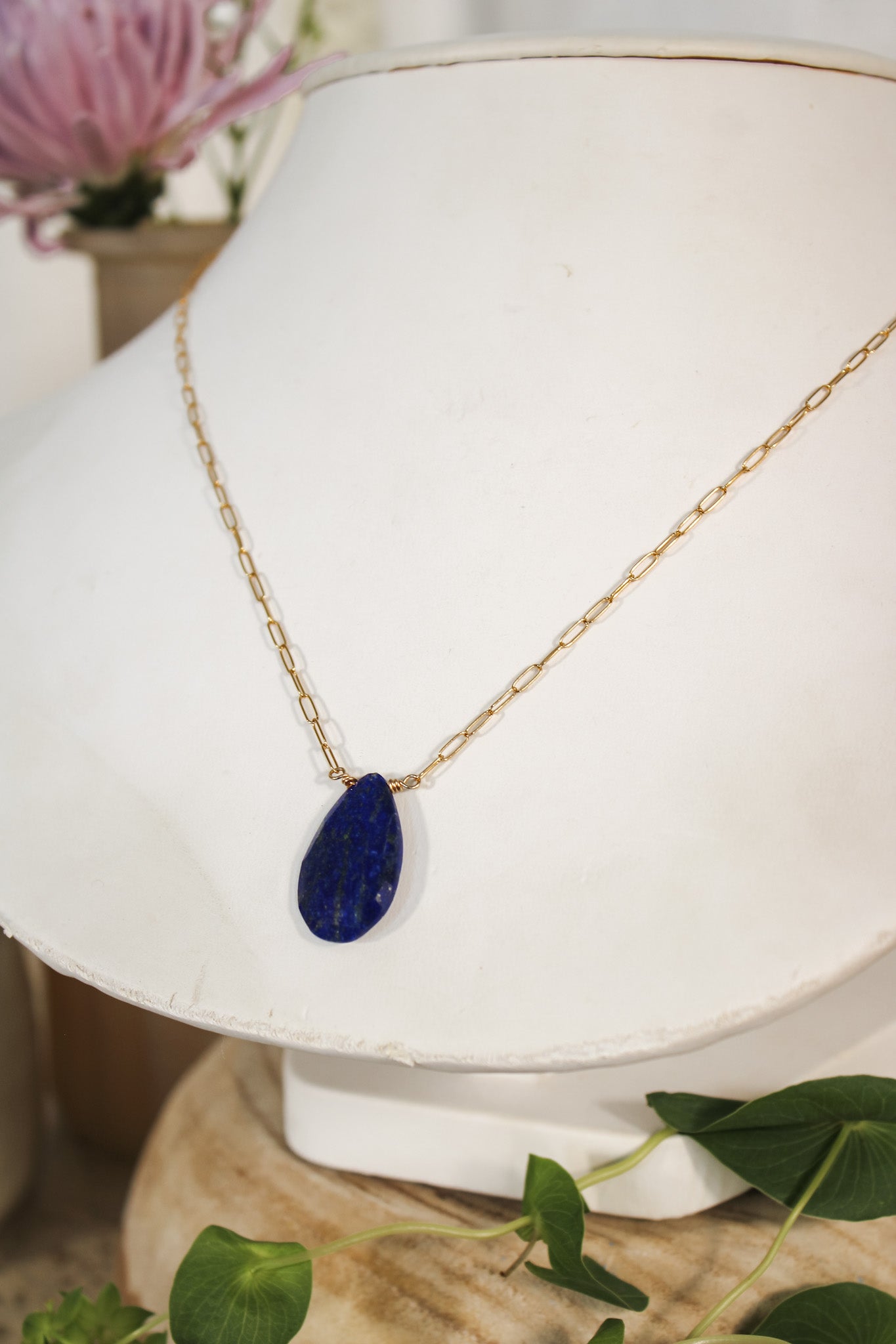 Teardrop Lapis Necklace #5057James & JezebelleNecklace