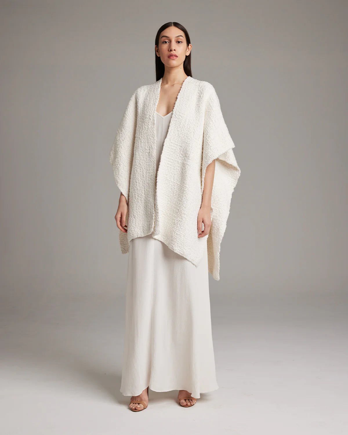 Textured Cotton Duster- IvoryVOZduster
