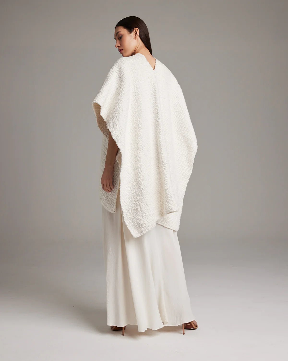 Textured Cotton Duster- IvoryVOZduster