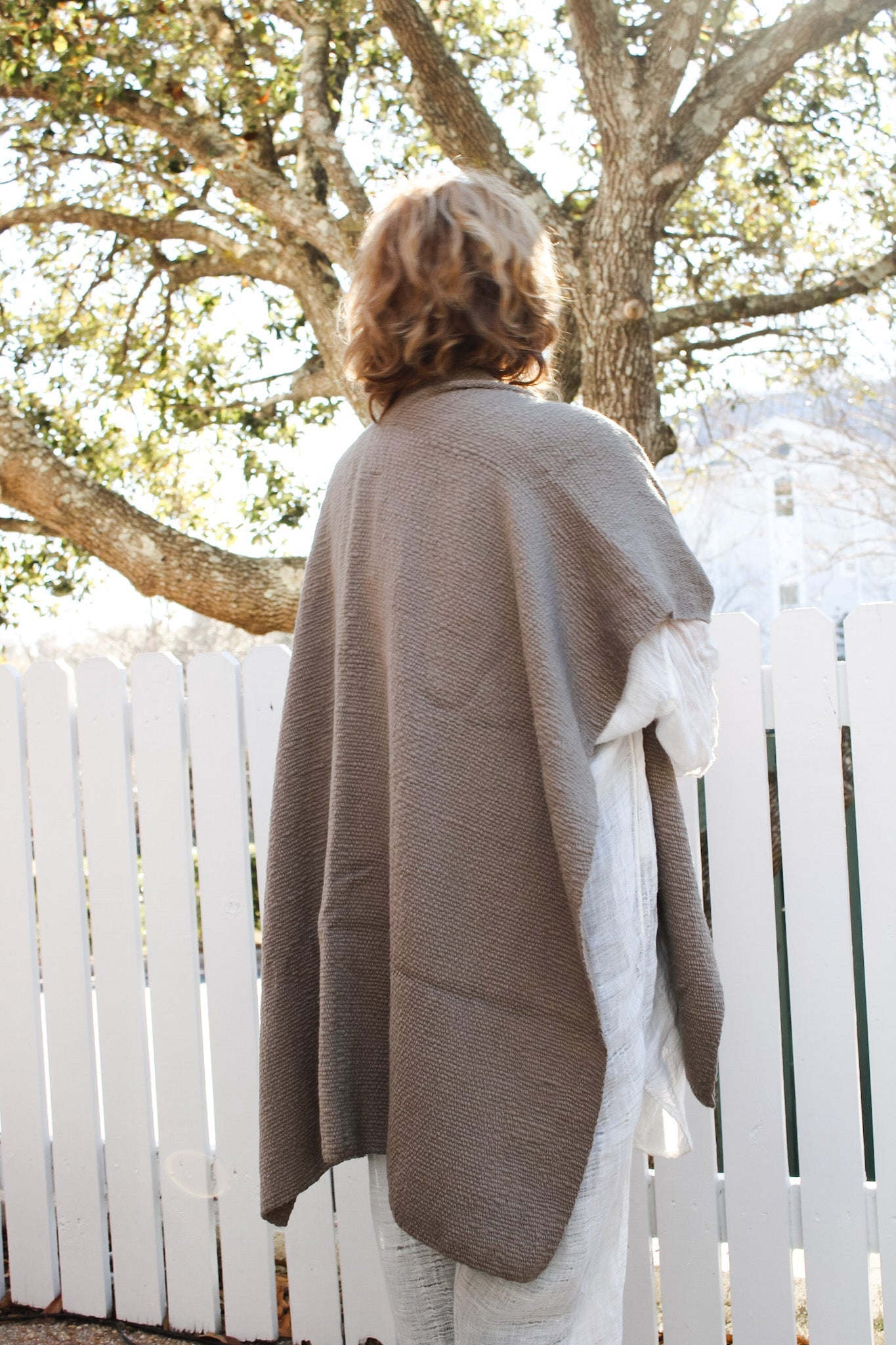 Textured Flammé Duster- PewterVOZduster