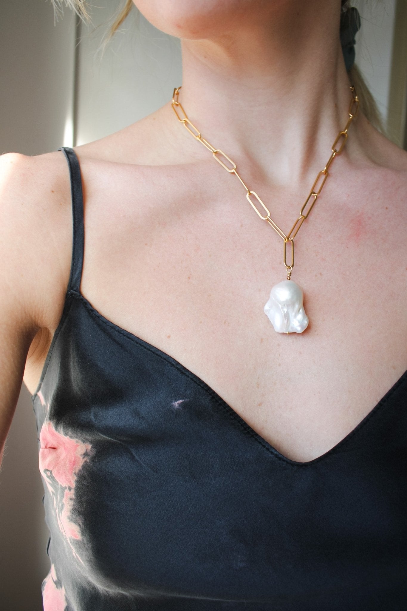 The Always Pearl Necklace - Flame BallZiabirdNecklace