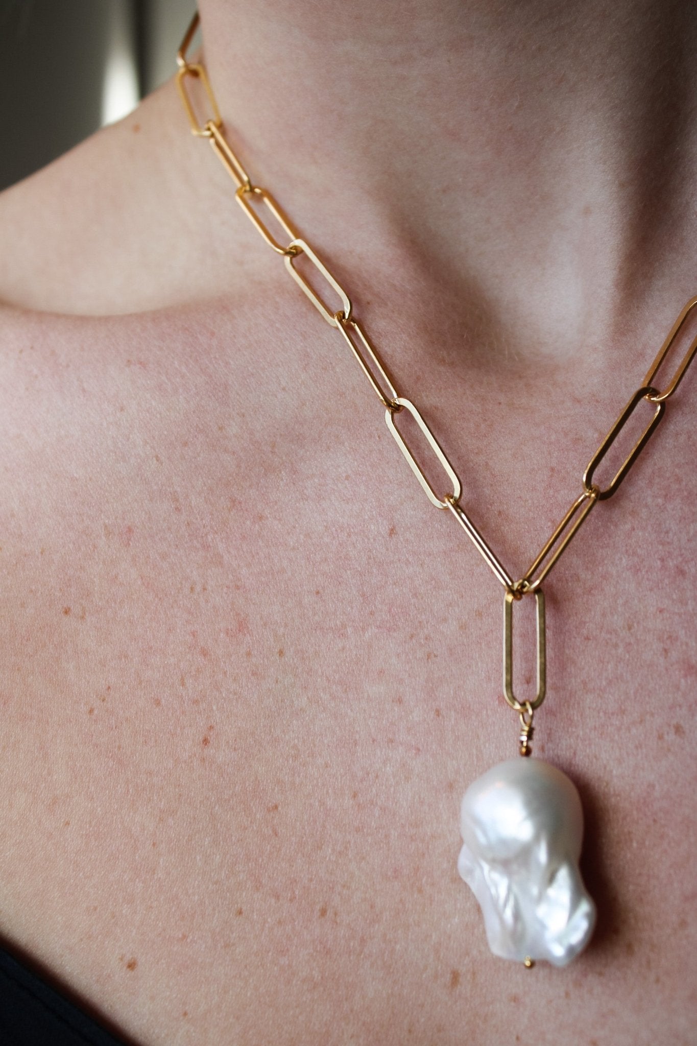 The Always Pearl Necklace - Flame BallZiabirdNecklace