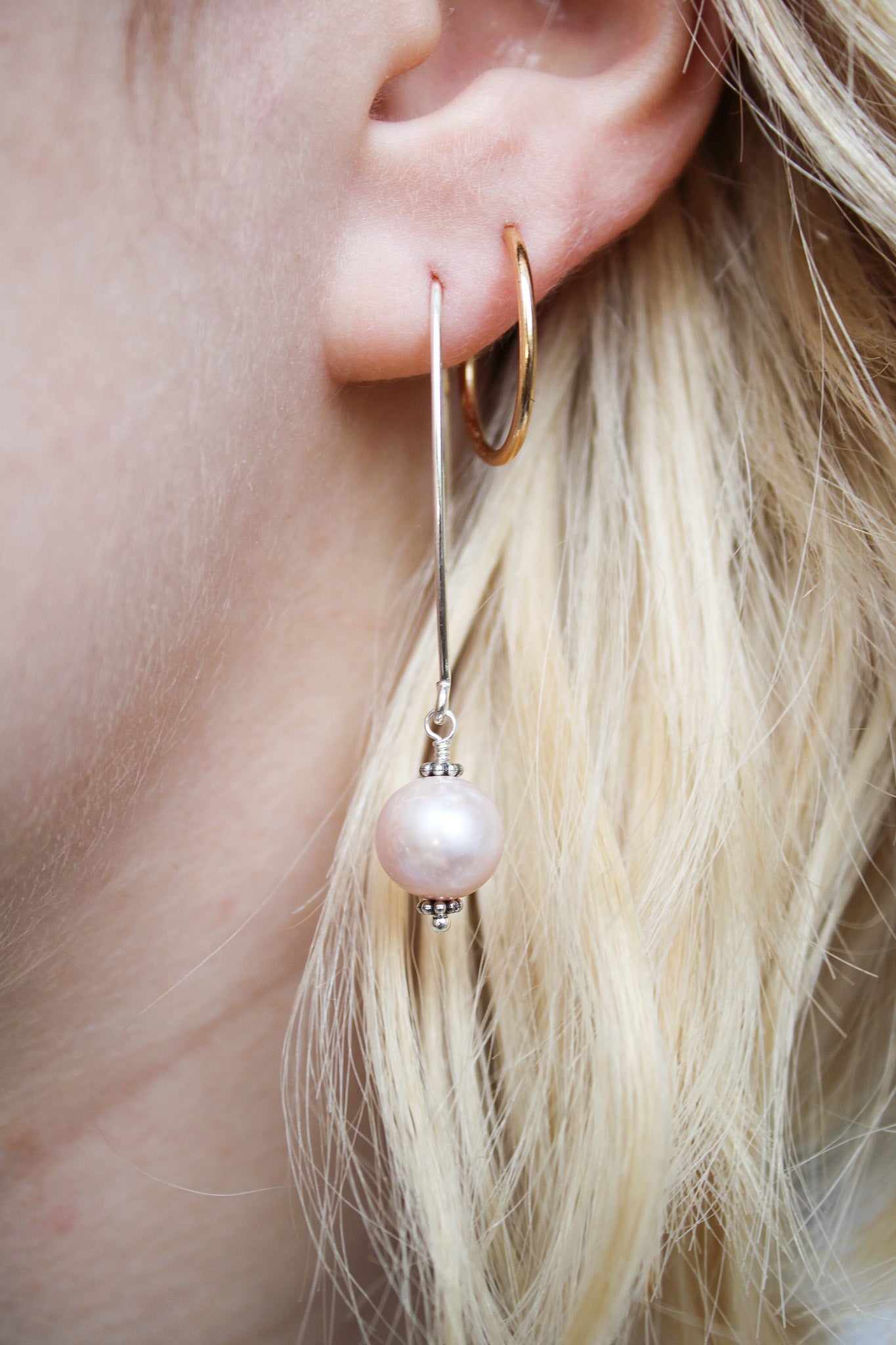 The Always Pink Pearls - Gold or SilverZiabirdEarrings