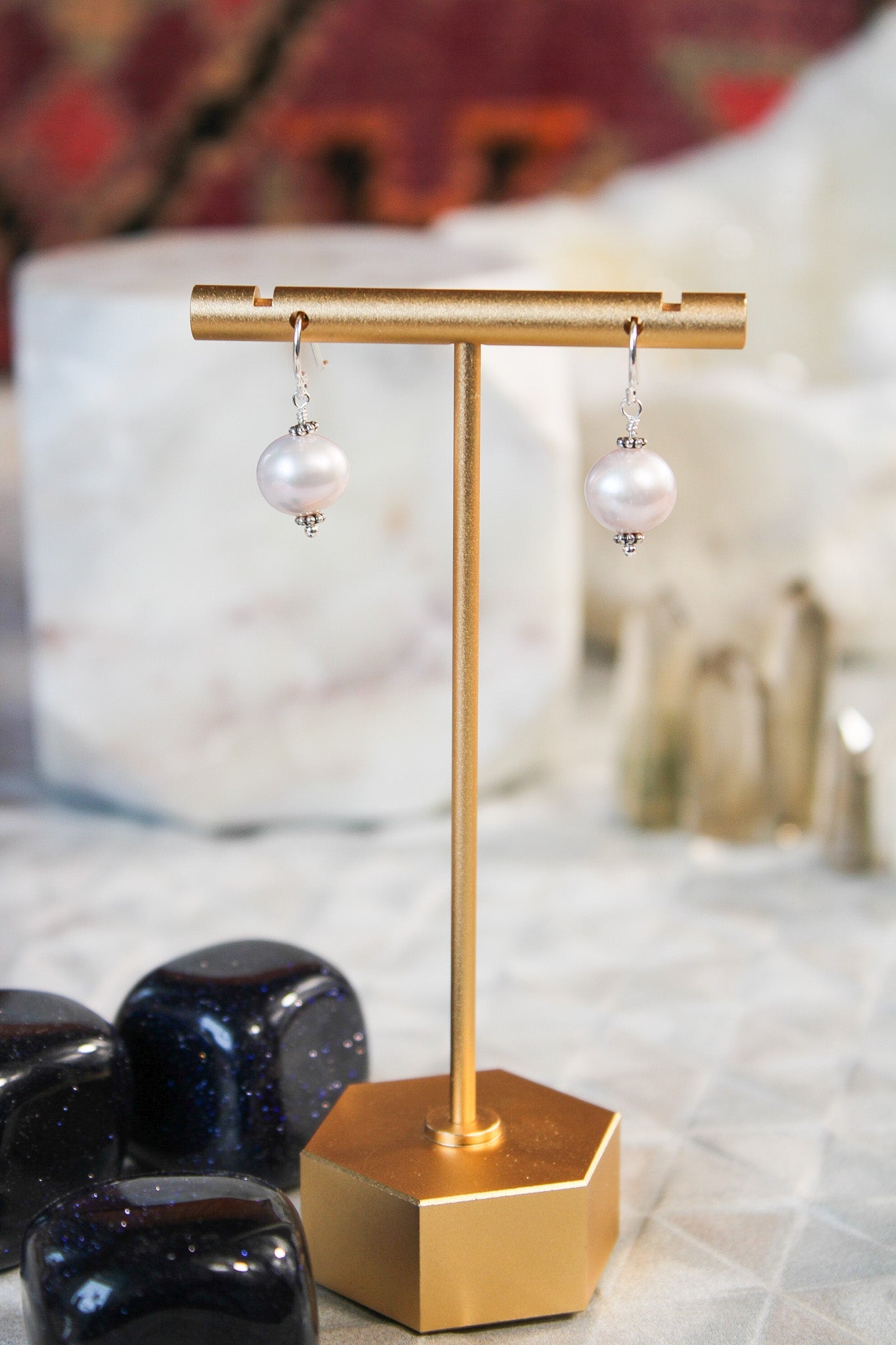 The Always Pink Pearls - Gold or SilverZiabirdEarrings