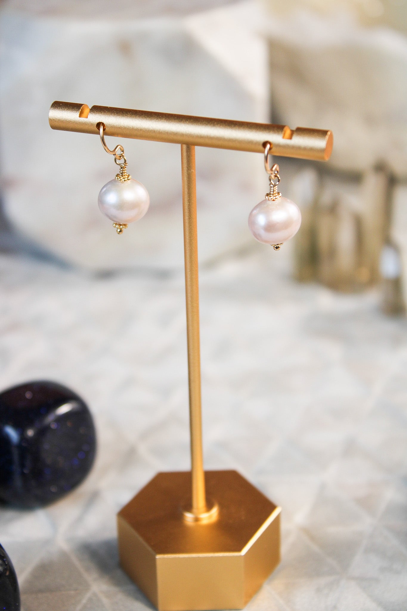 The Always Pink Pearls - Gold or SilverZiabirdEarrings