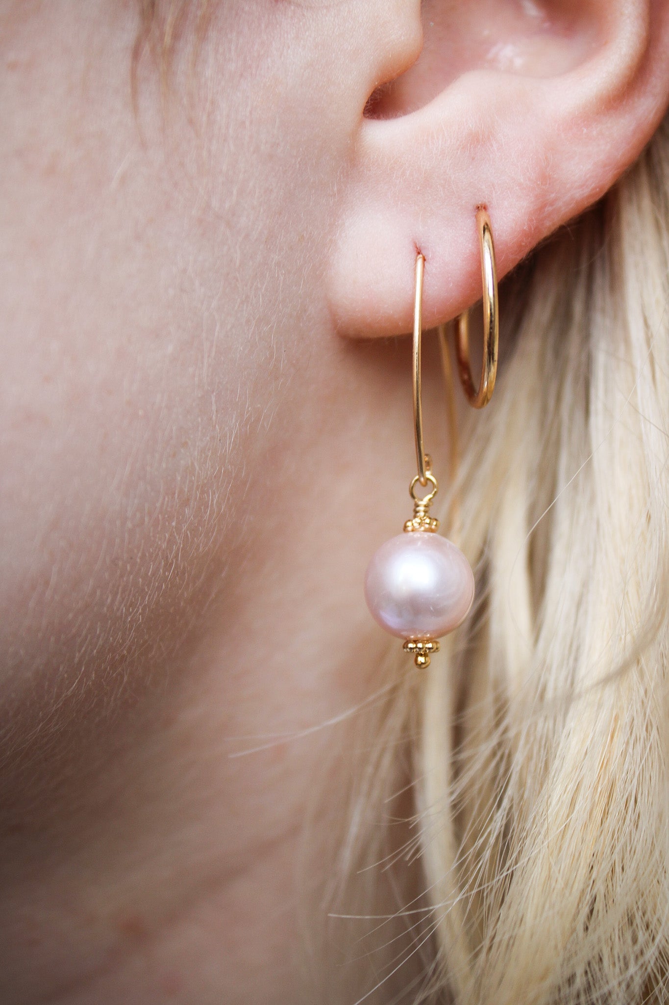 The Always Pink Pearls - Gold or SilverZiabirdEarrings