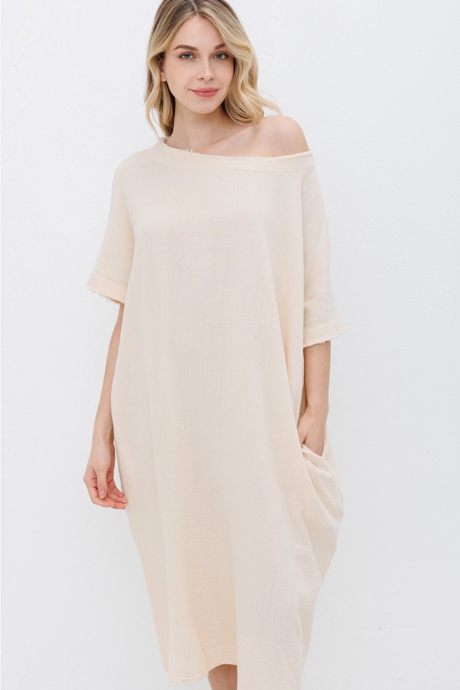 The Boho Dress- EggshellDolly JollyDress