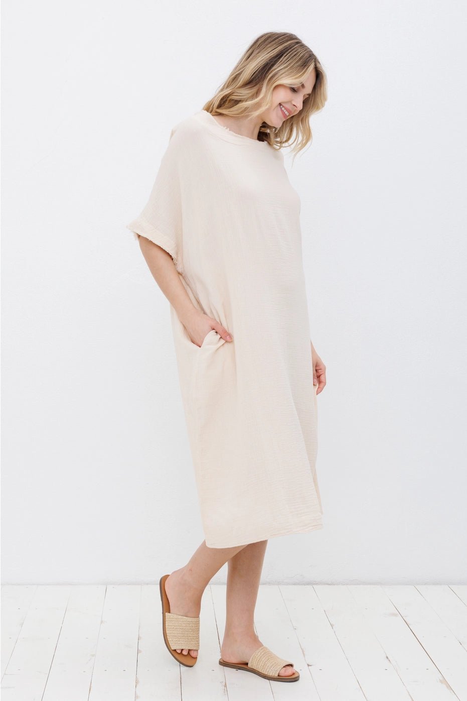 The Boho Dress- EggshellDolly JollyDress