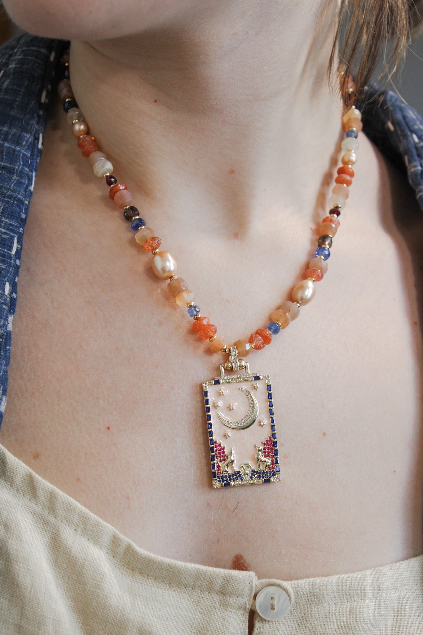 The Moon Kyanite NecklaceBeth ZinkNecklaces