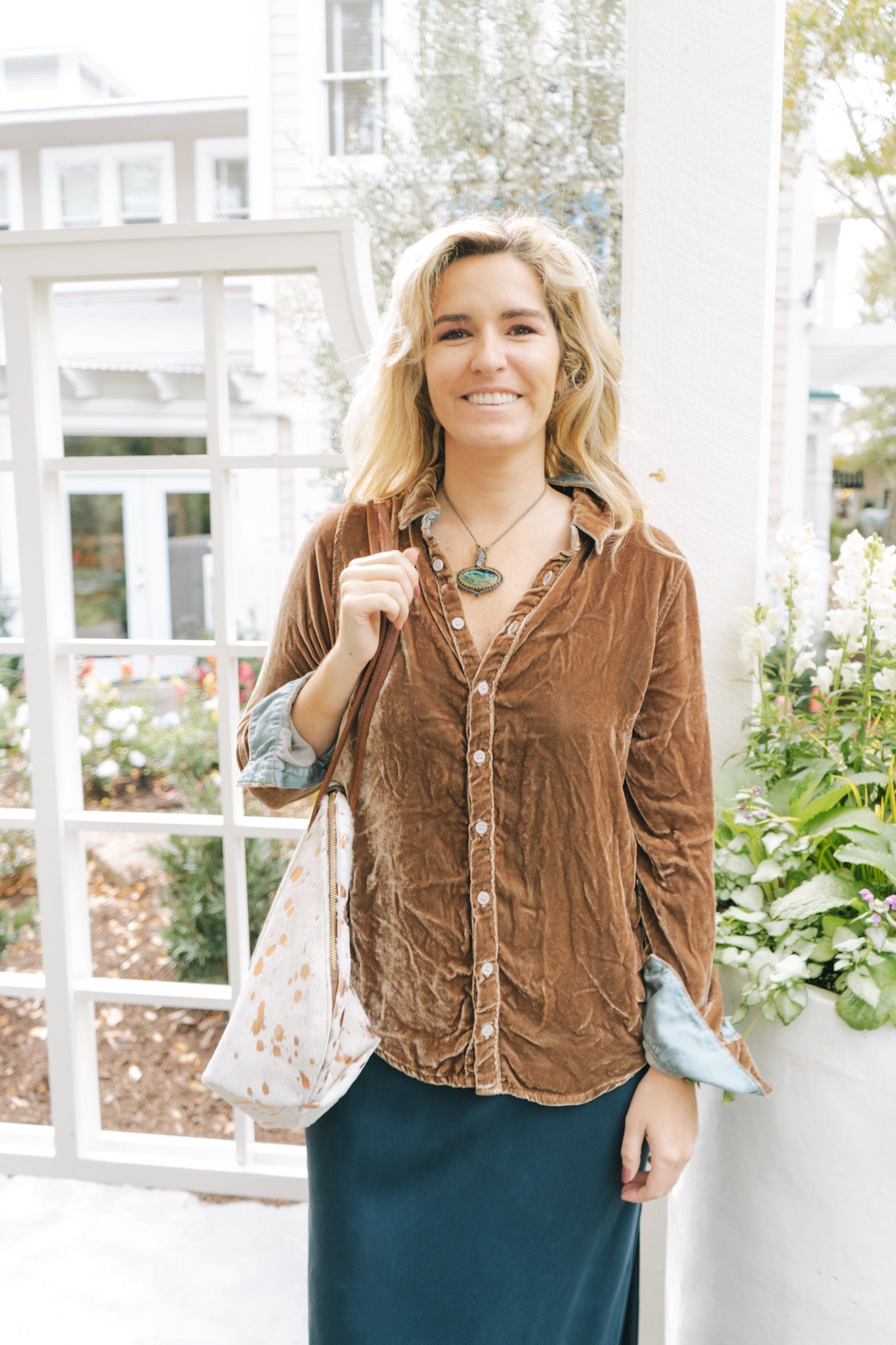 The Velvet Silk Romy - TaupeCP ShadesShirts & Tops