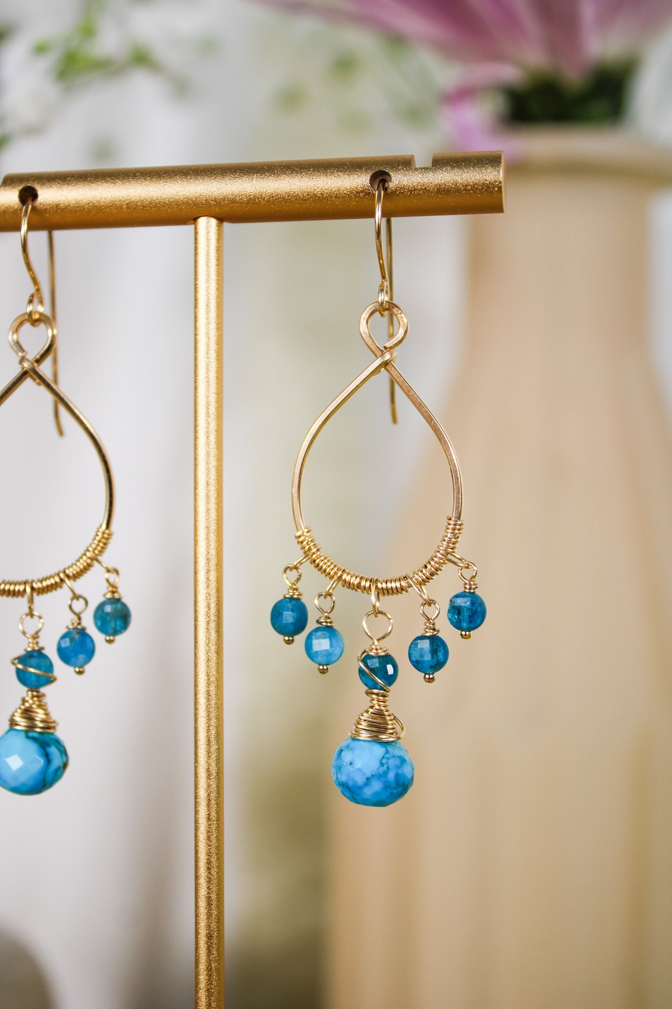 Turquoise & Apatite Earrings #1403James & JezebelleEarrings