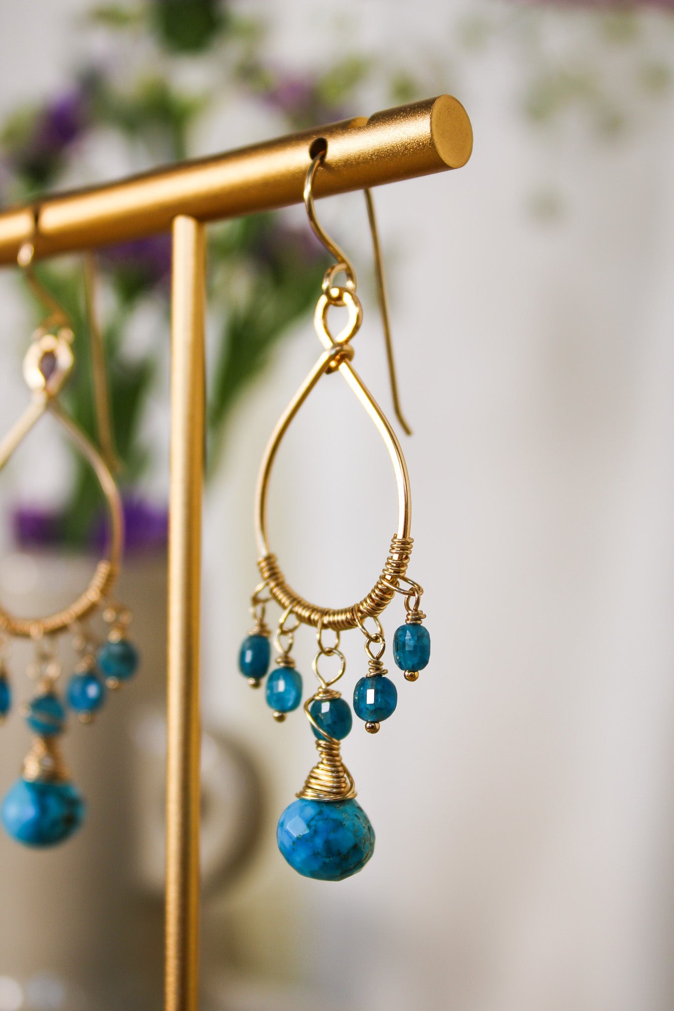 Turquoise & Apatite Earrings #1403James & JezebelleEarrings