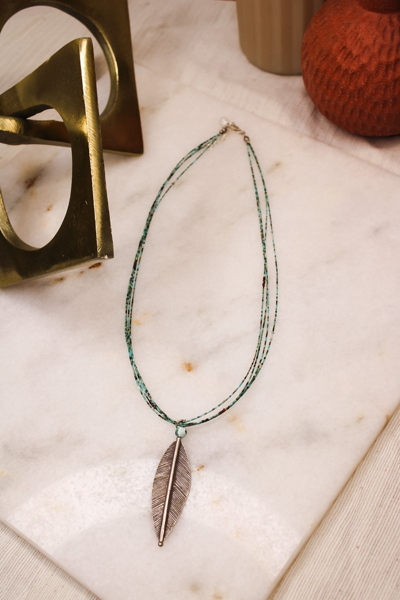 Turquoise & Heishi Necklace #6058ChipitaNecklace