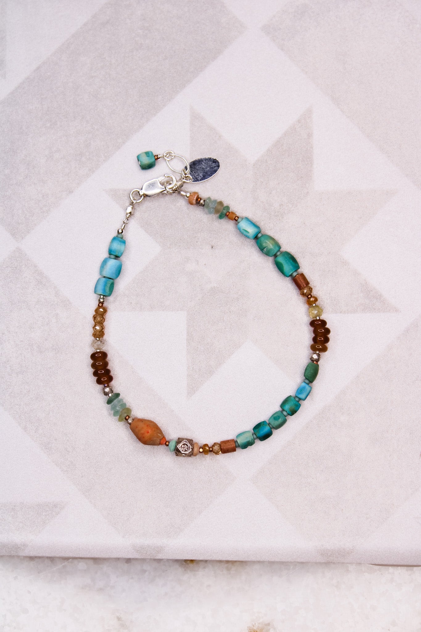 Turquoise & Spessartine Bracelet #1906ChipitaBracelet