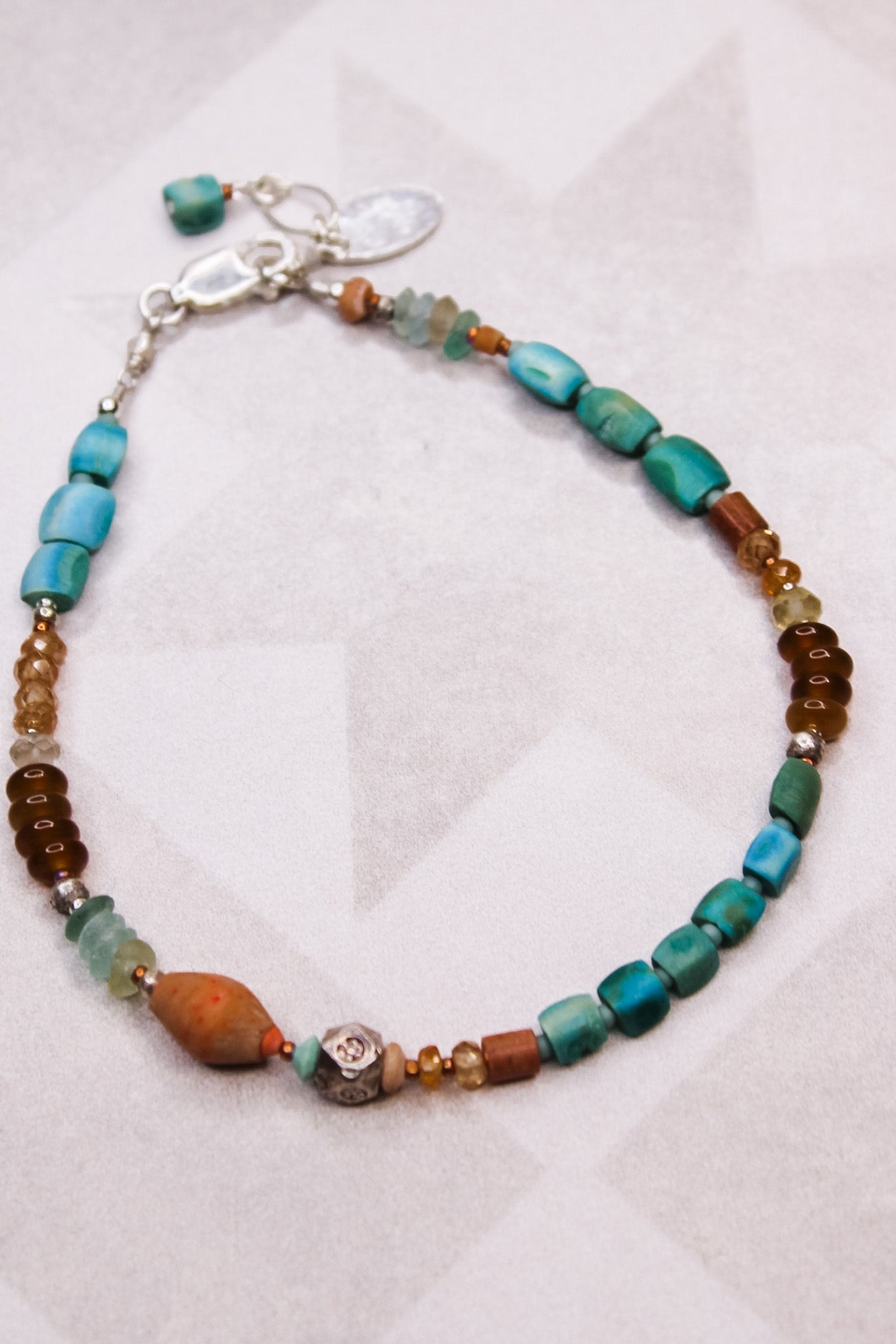 Turquoise & Spessartine Bracelet #1906ChipitaBracelet