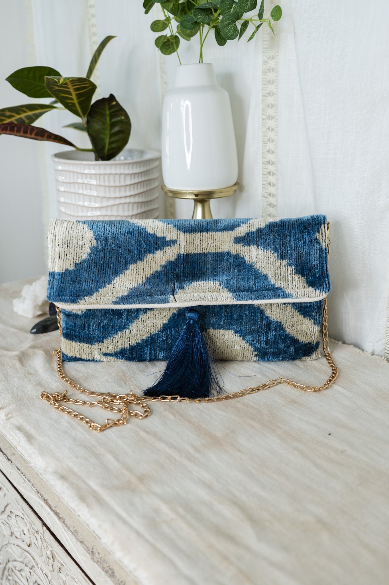 Velvet Clutch - Blue WaveJayshree DalalPurse