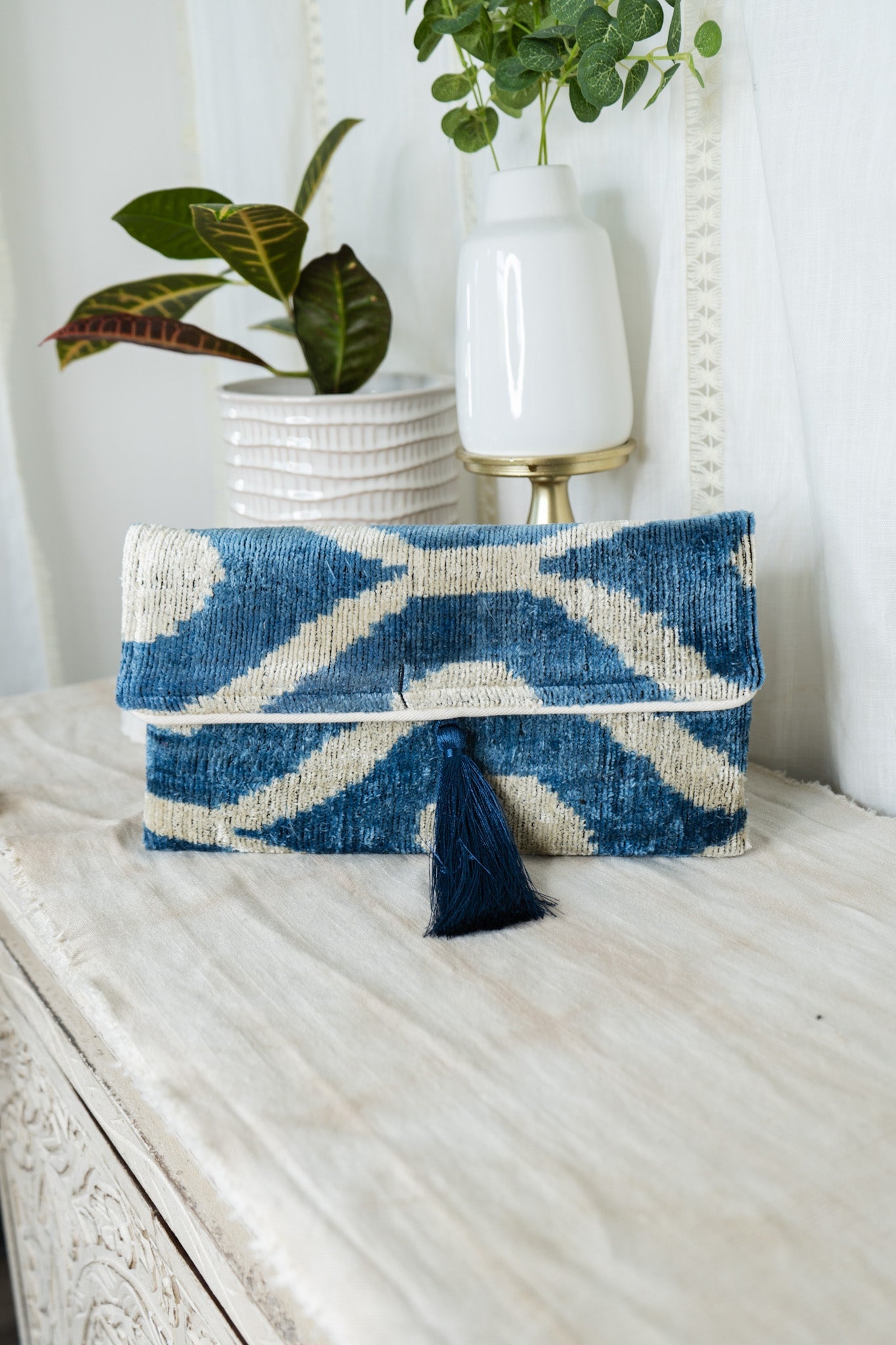 Velvet Clutch - Blue WaveJayshree DalalPurse