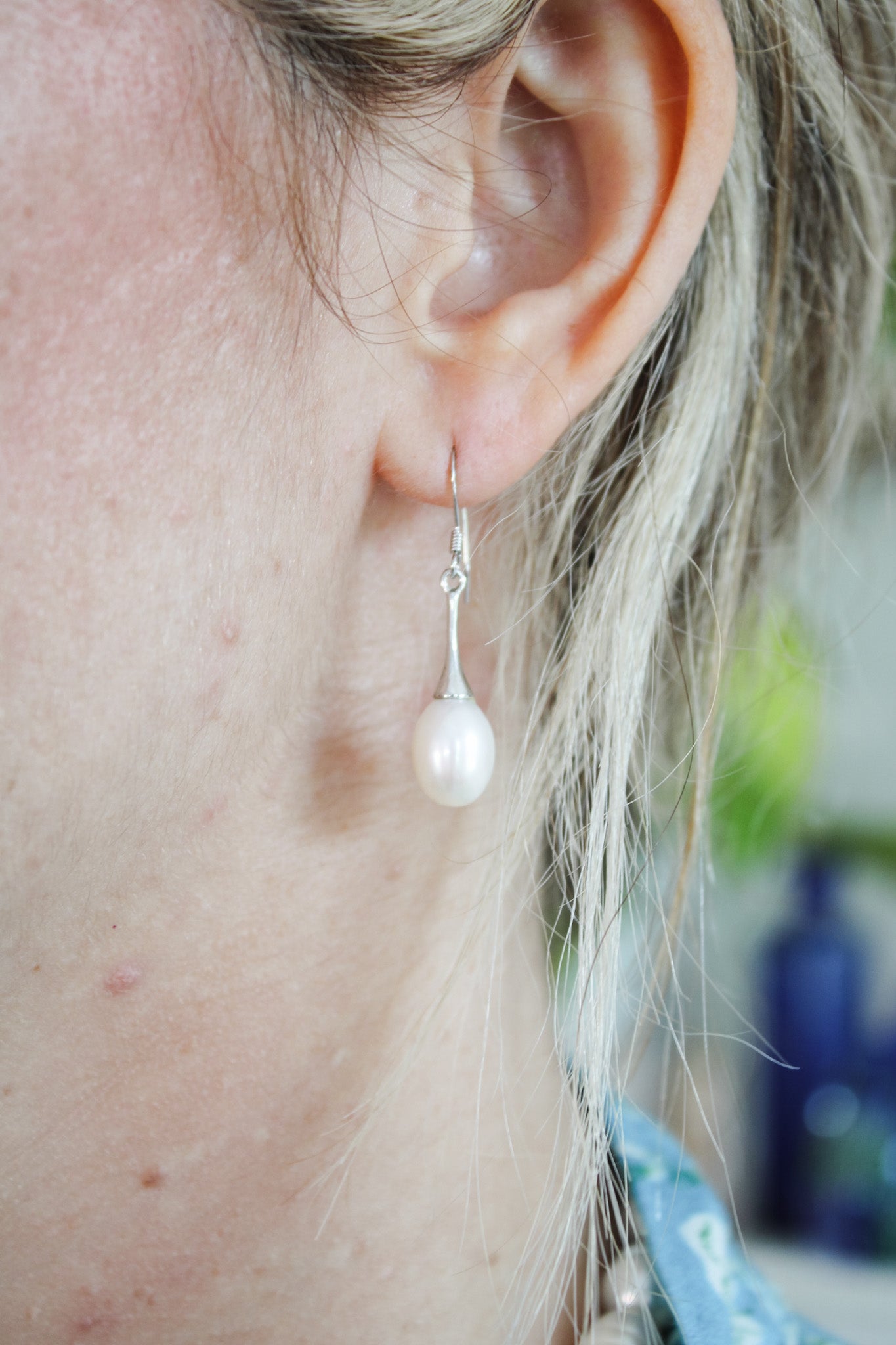 White Pearl Drop EarringsJinjaEarrings