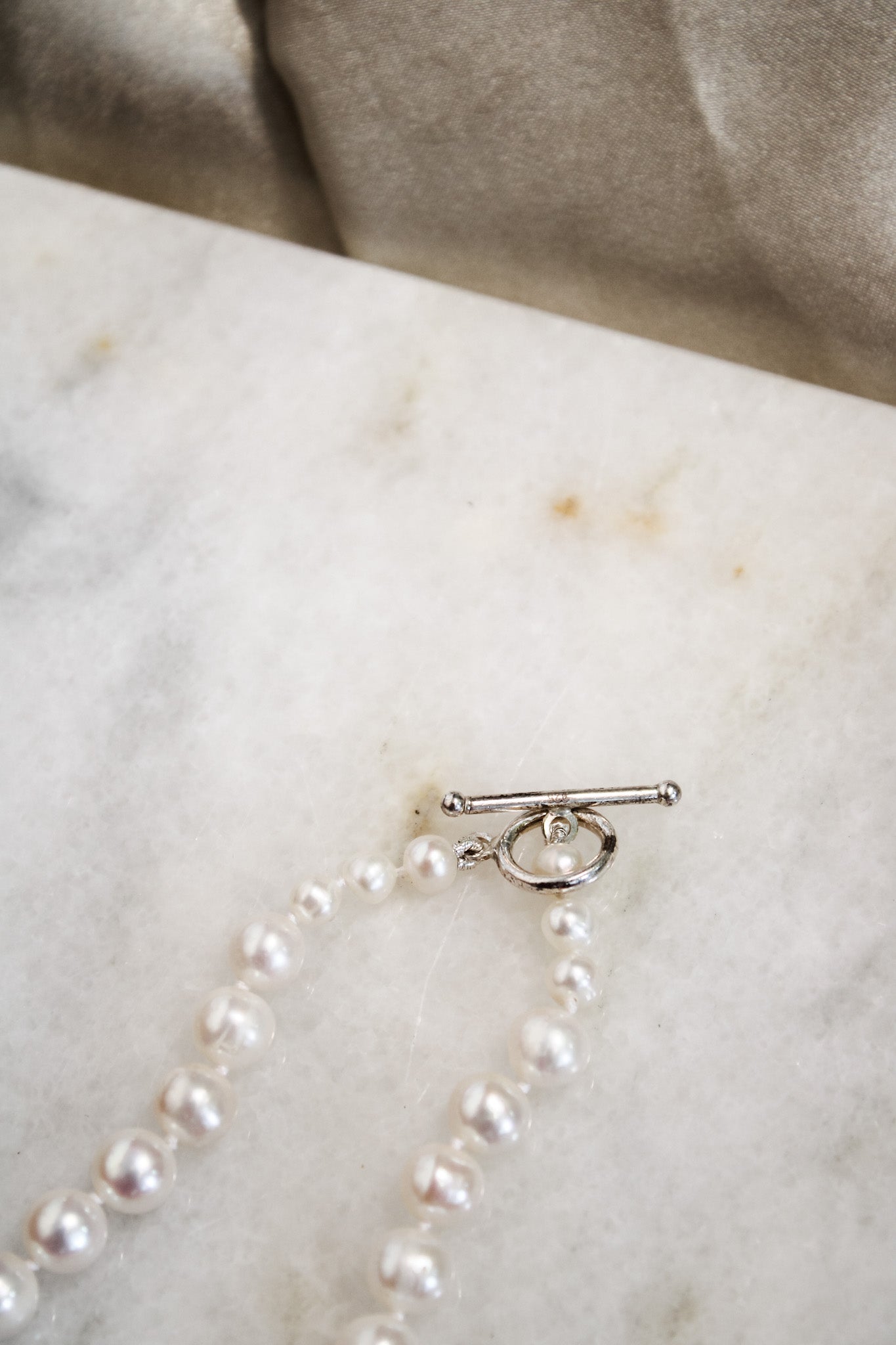 White Pearl Toggle NecklaceJinjaNecklaces