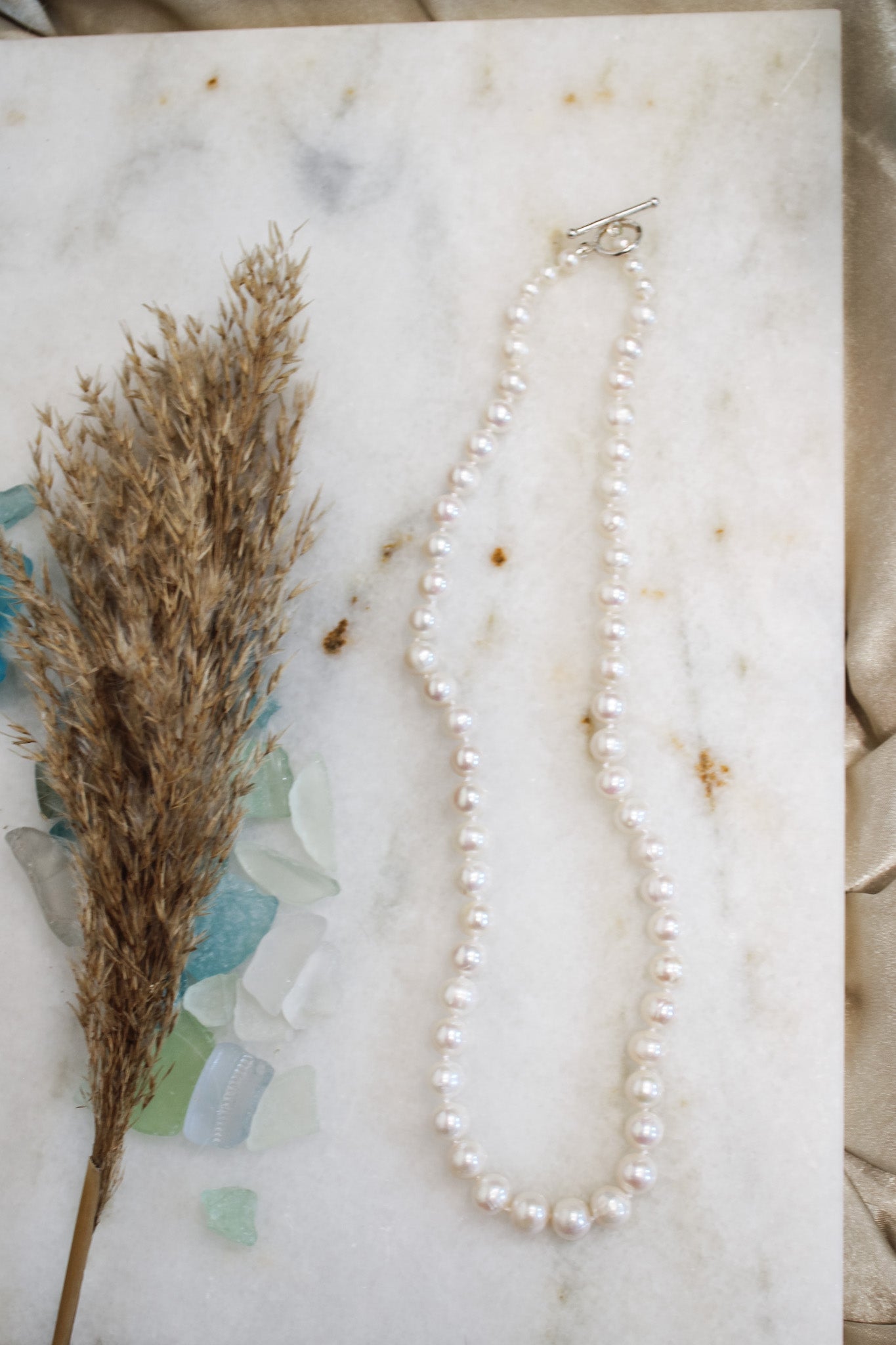 White Pearl Toggle NecklaceJinjaNecklaces