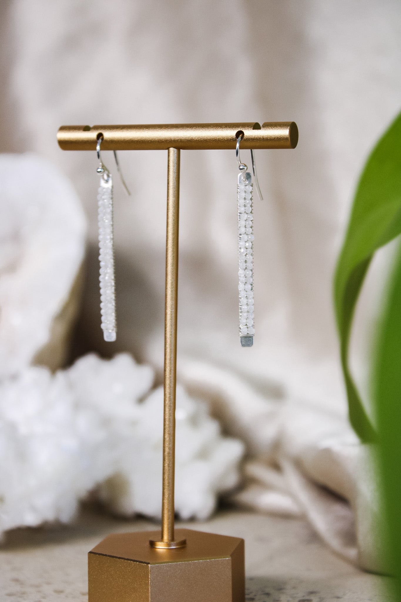 White Zircon Earring #4985Michelle PresslerEarrings