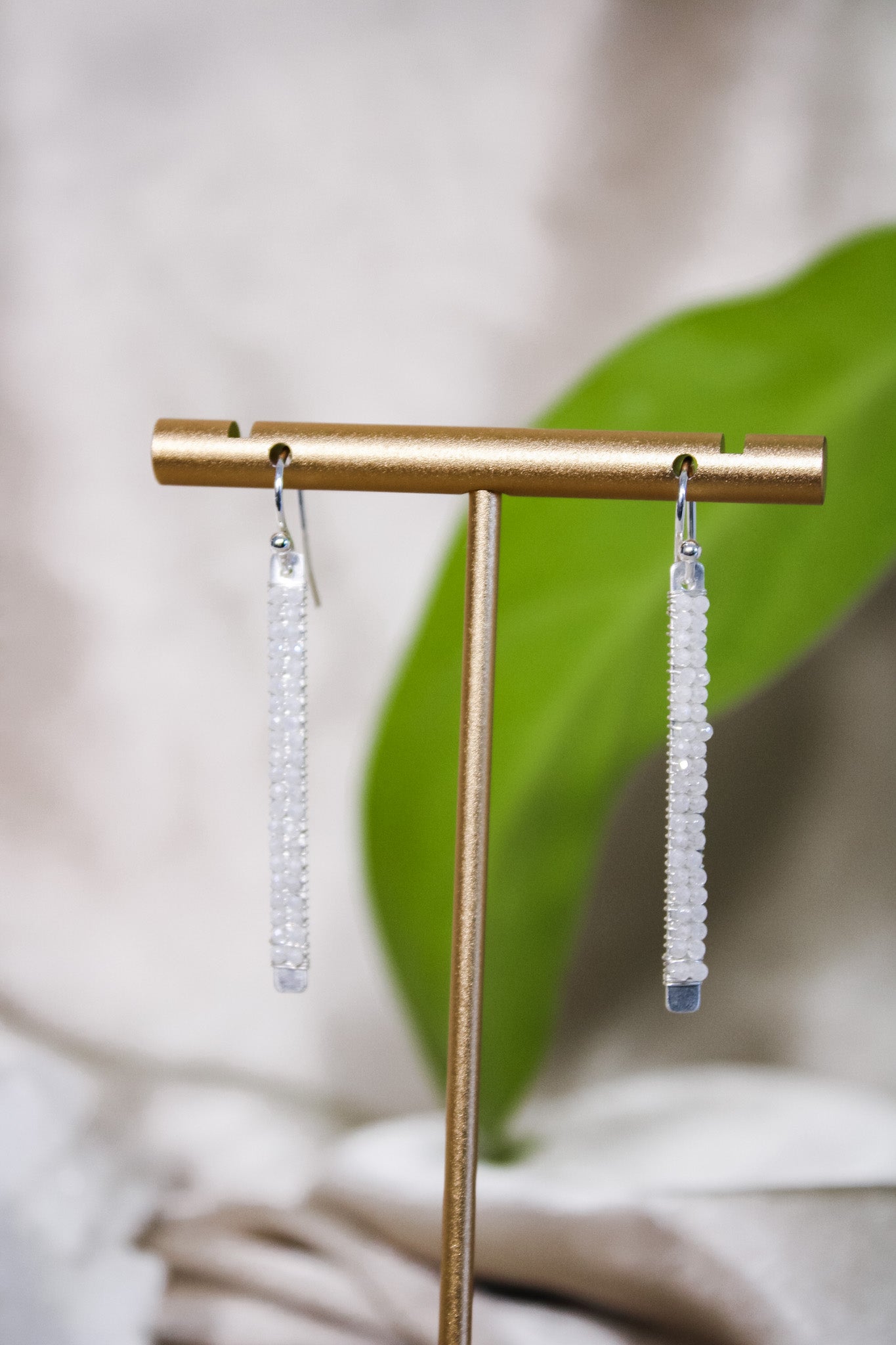 White Zircon Earring #4985Michelle PresslerEarrings