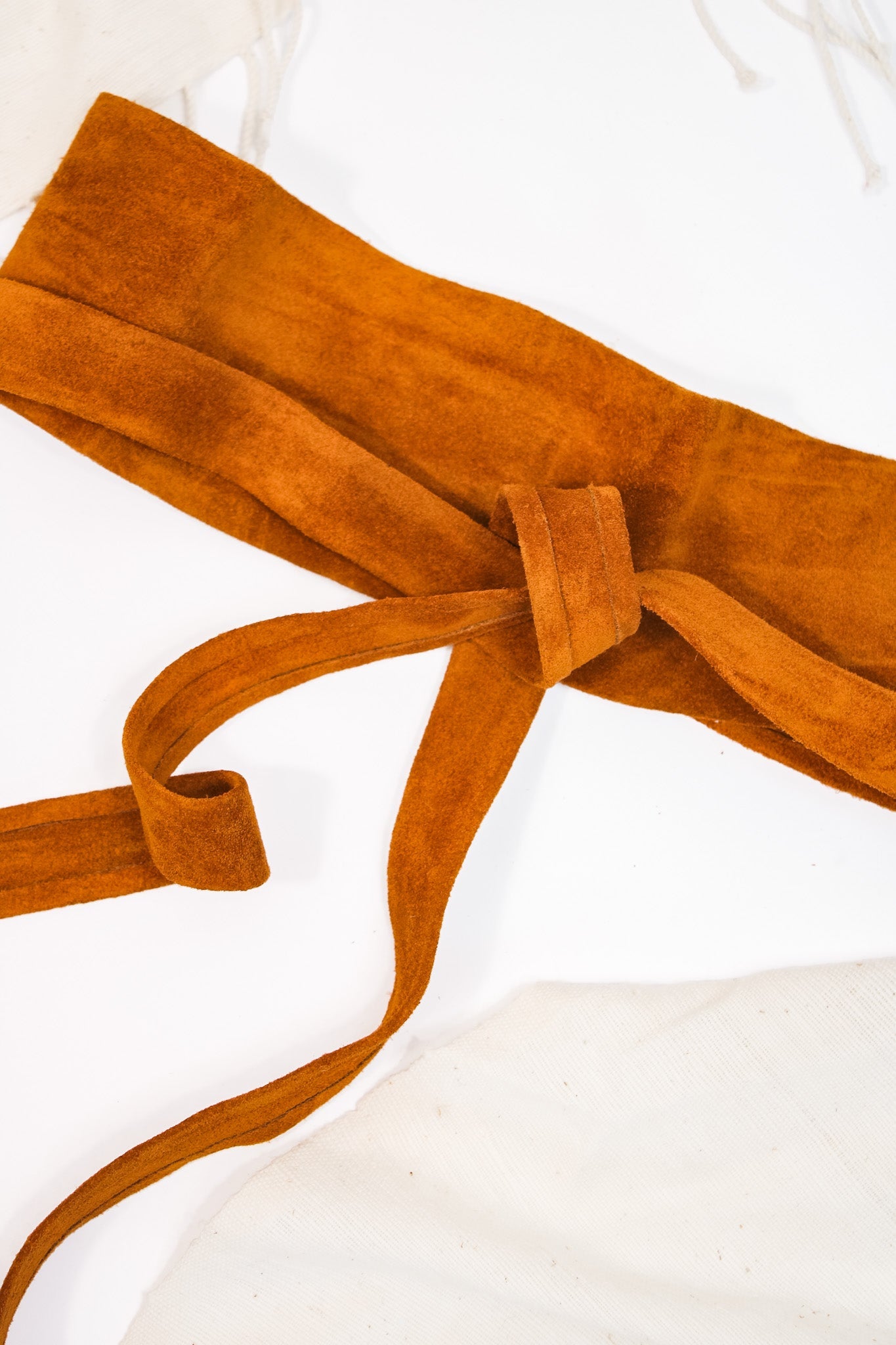Wrap Belt- Cognac SuadeAdaBelts