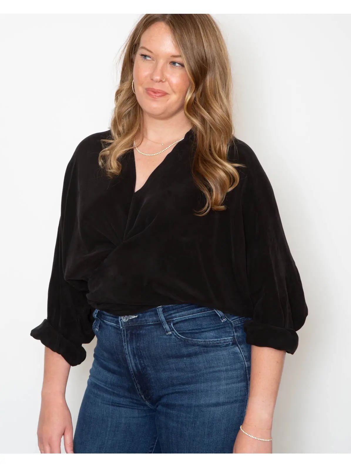 Wrapper Top- Black Poplin (One Size)Good CompanyShirt