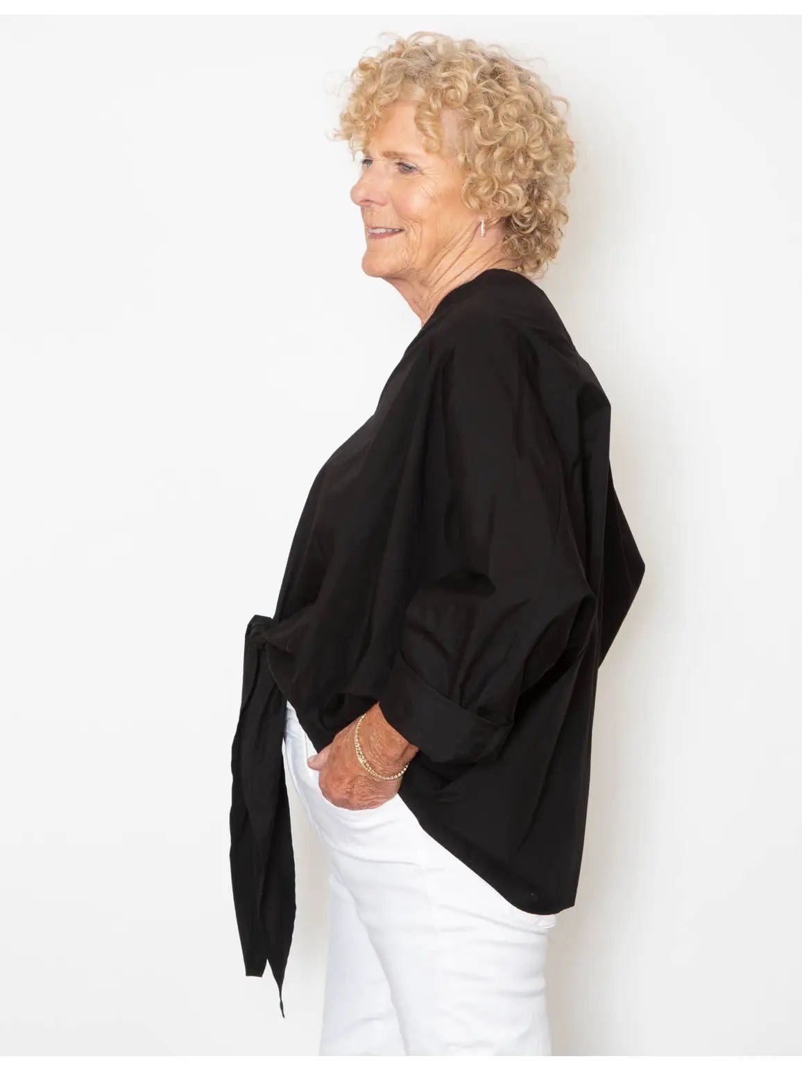 Wrapper Top- Black Poplin (One Size)Good CompanyShirt