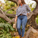 Good Boyfriend Shirt - Menswear Stripe True Navy