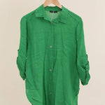 100% linen shirt 620159: Brazil greenla maison des fibres naturelles