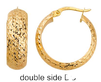10K Double Sided Gold EarringsZiabird Private LabelEARRINGS